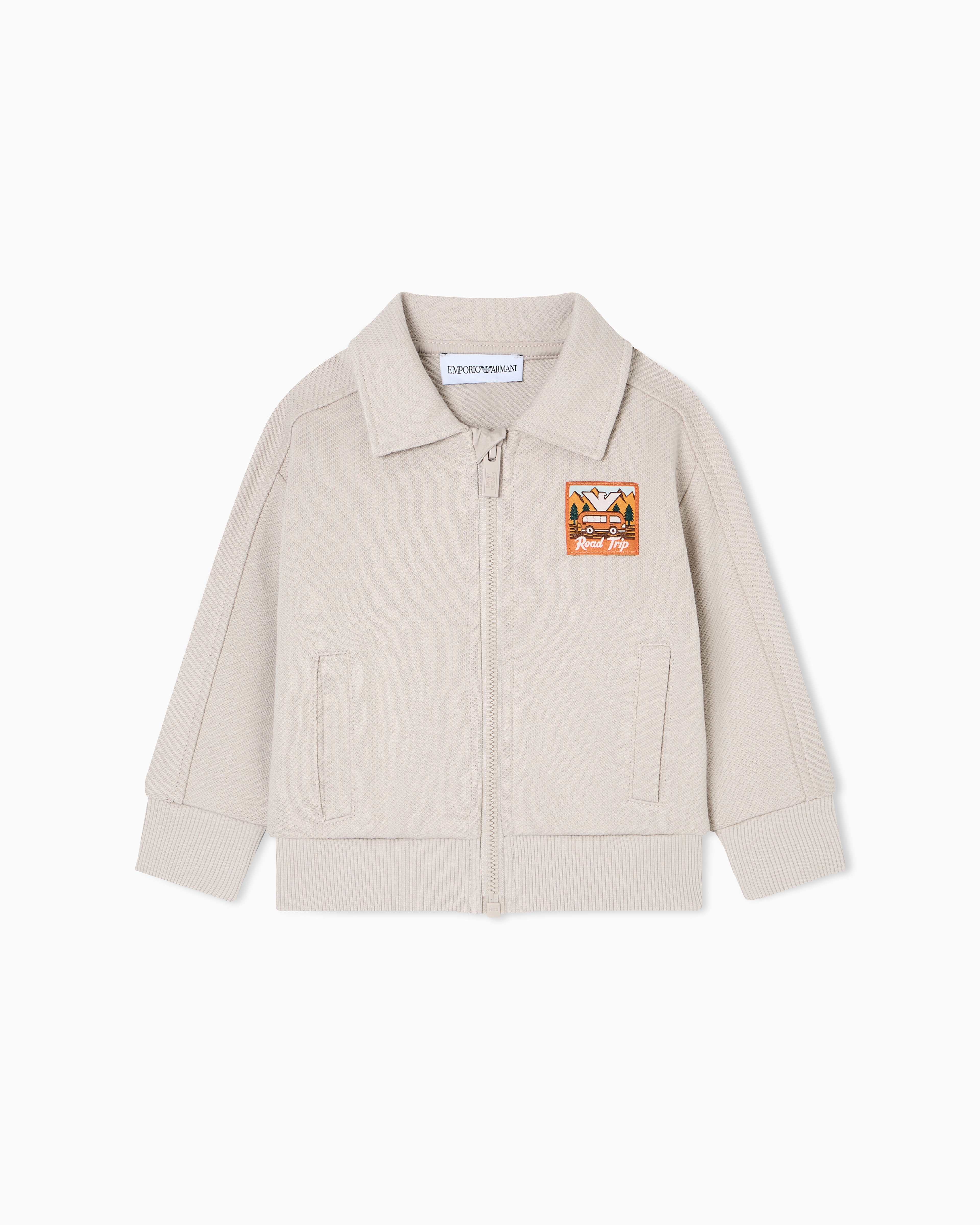 トップス Arman Diantoro ASV Manga Bear Crew organic interlock jersey zip-up
