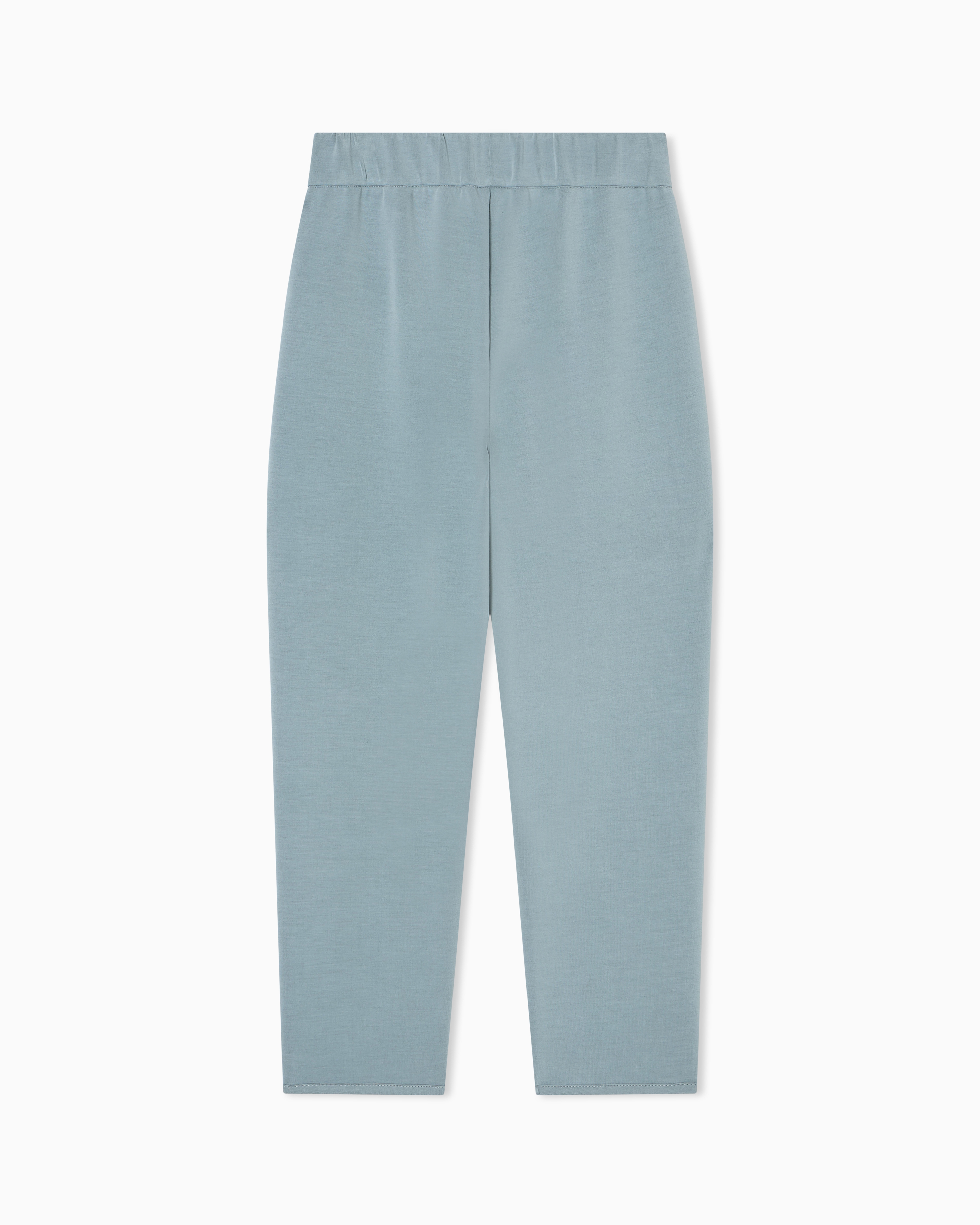 Cupro trousers with an elasticated waist | Emporio Armani