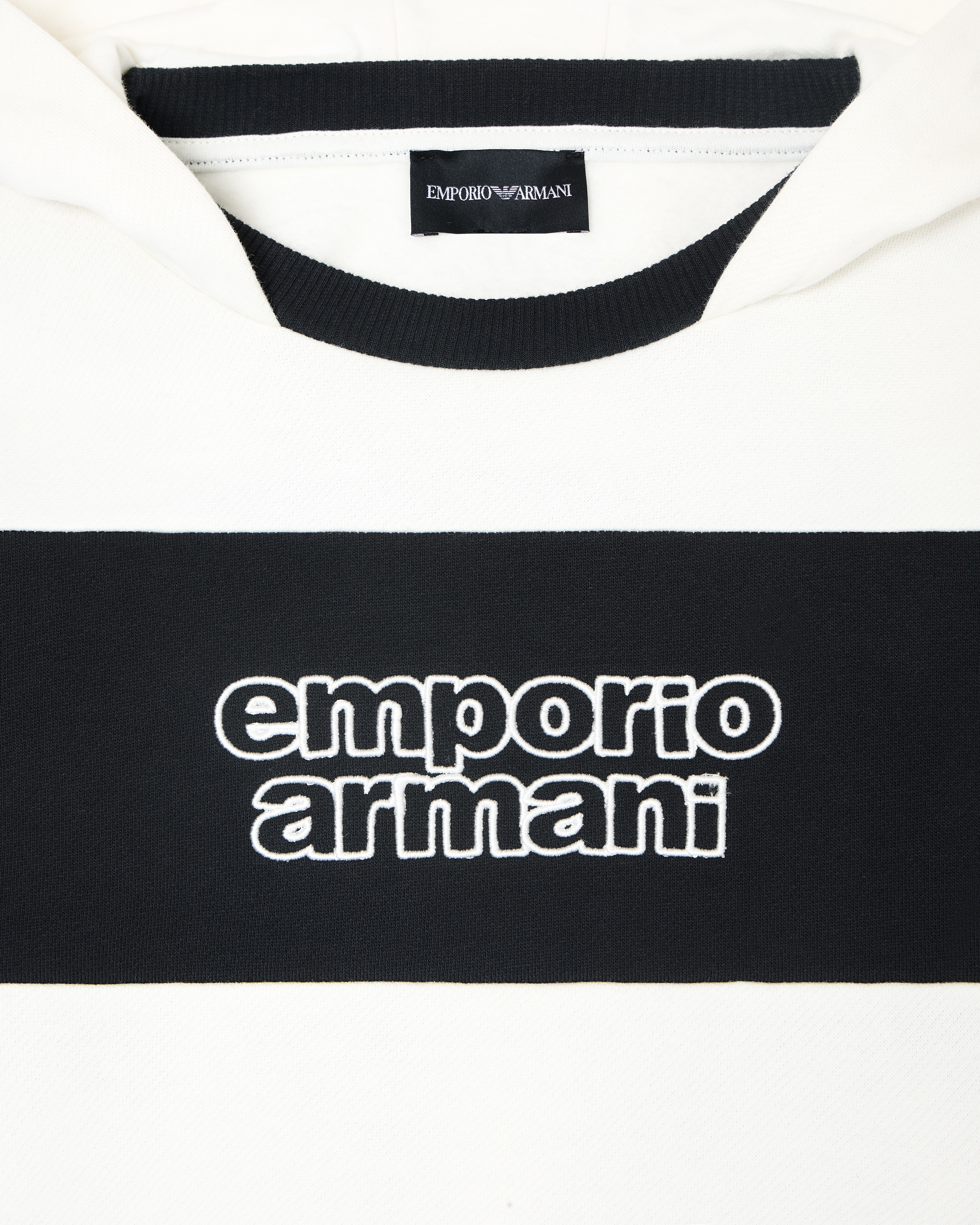 Emporio Armani◆ASV フルジップ スウェットシャツ 2色 ロゴ ASV スウェットシャツ ダブルジャージー ロゴ刺繍 | Emporio Armani