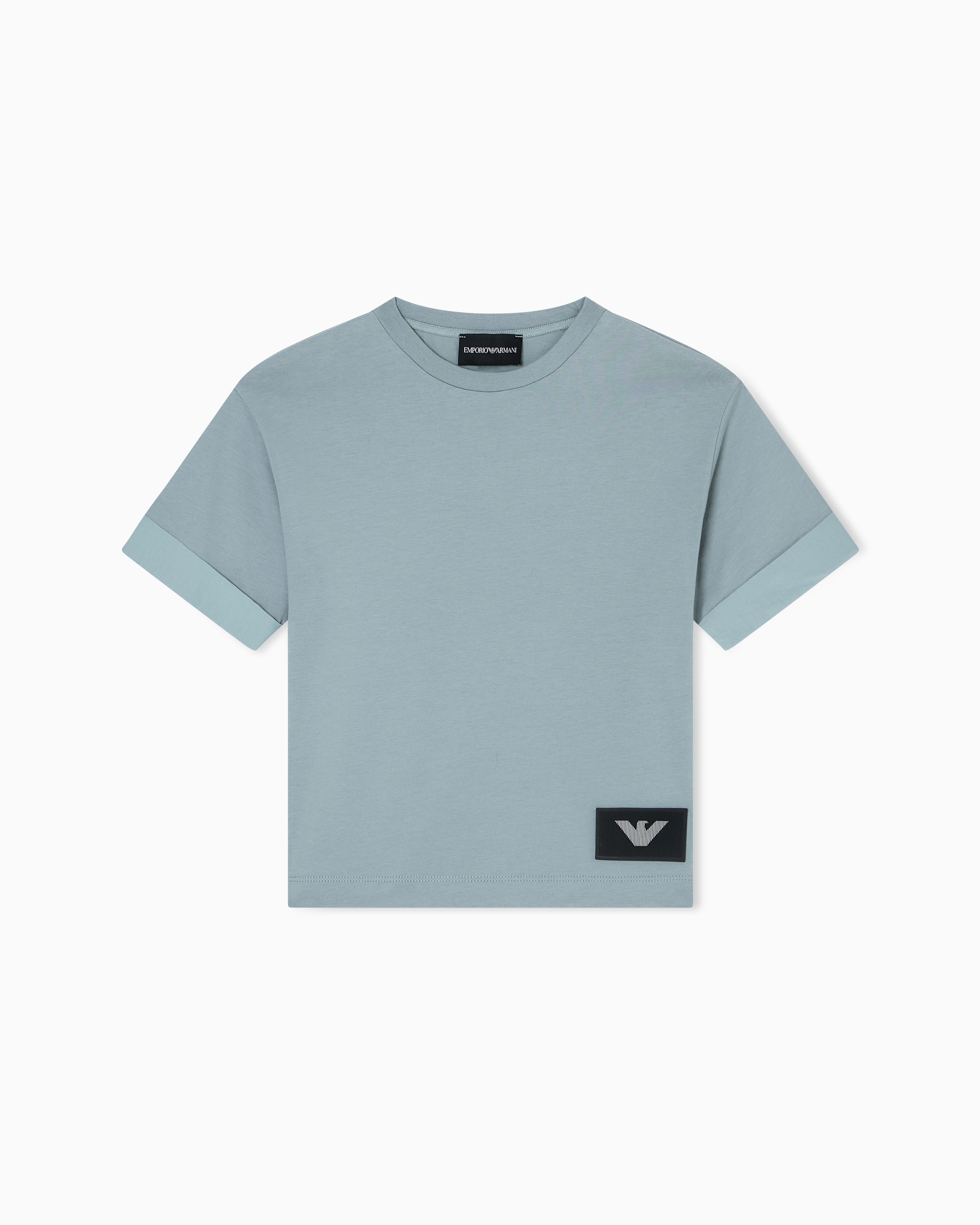 ASV Tシャツ ジャージー ロゴパッチ | Emporio Armani