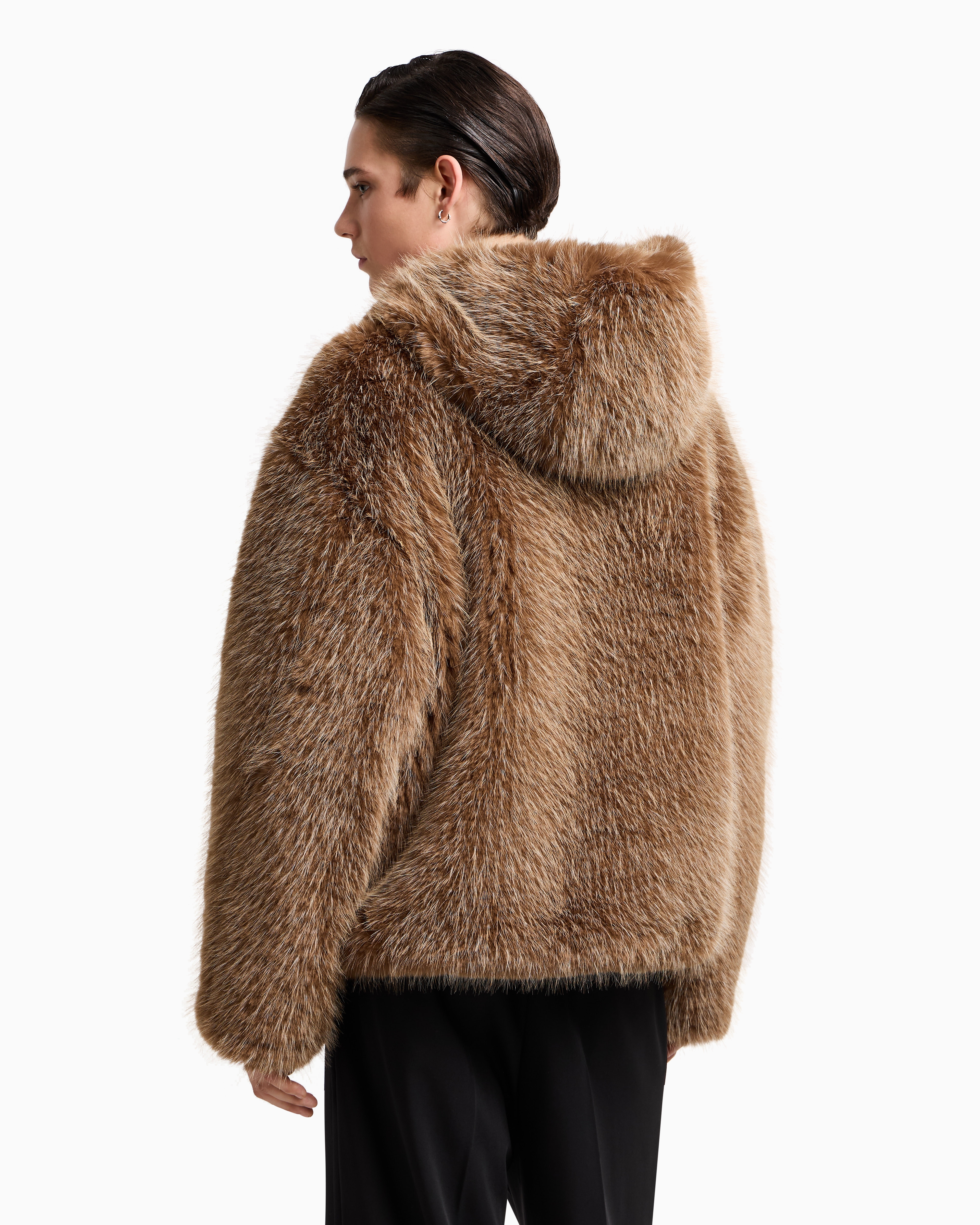 フード付きブルゾン エコファー | Emporio Armani