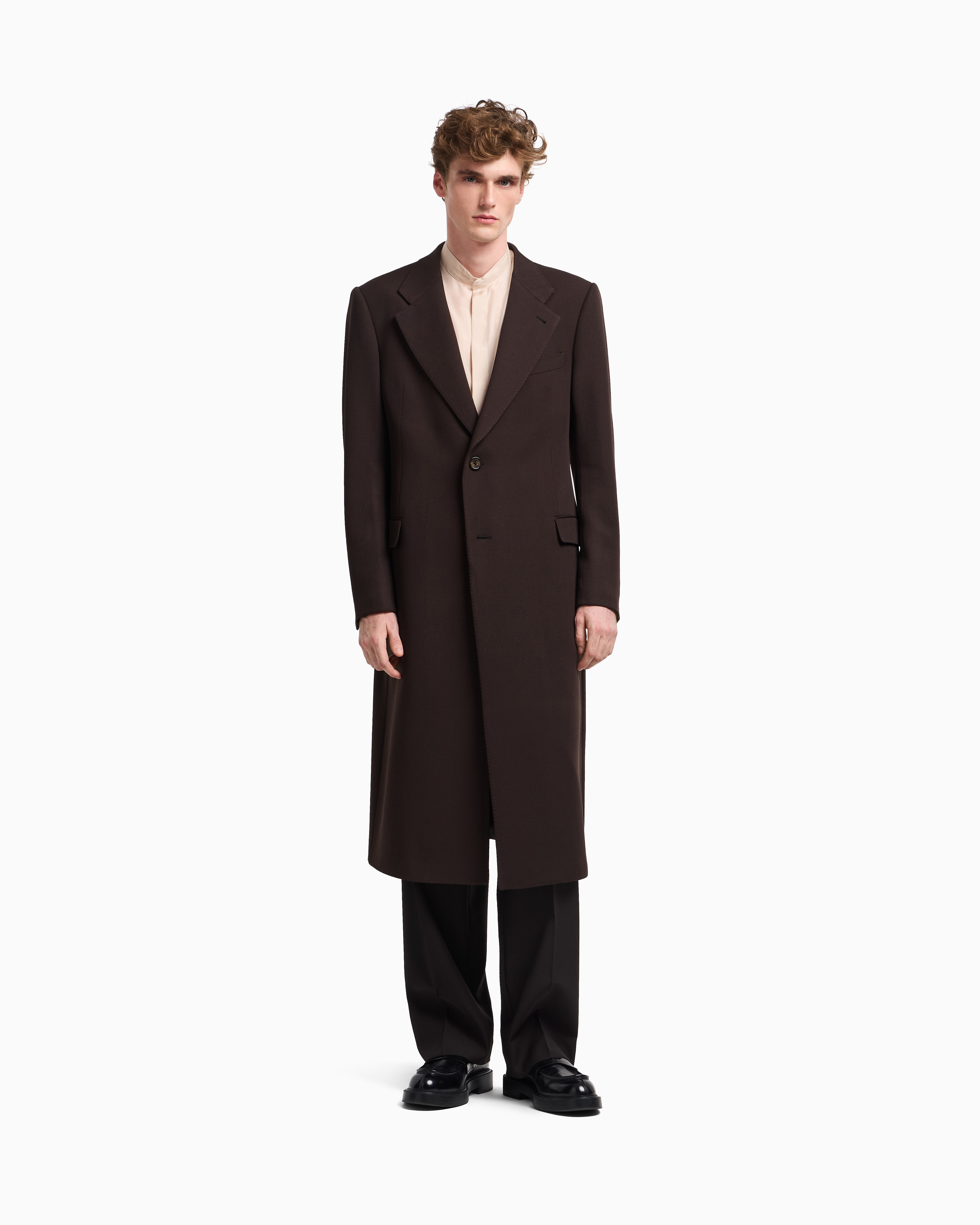 EMPORIO ARMANI　ナイロン製　ステンカラーコート イタリア製 GIORGIO ARMANI ステンカラーコート – 古着屋Top of
