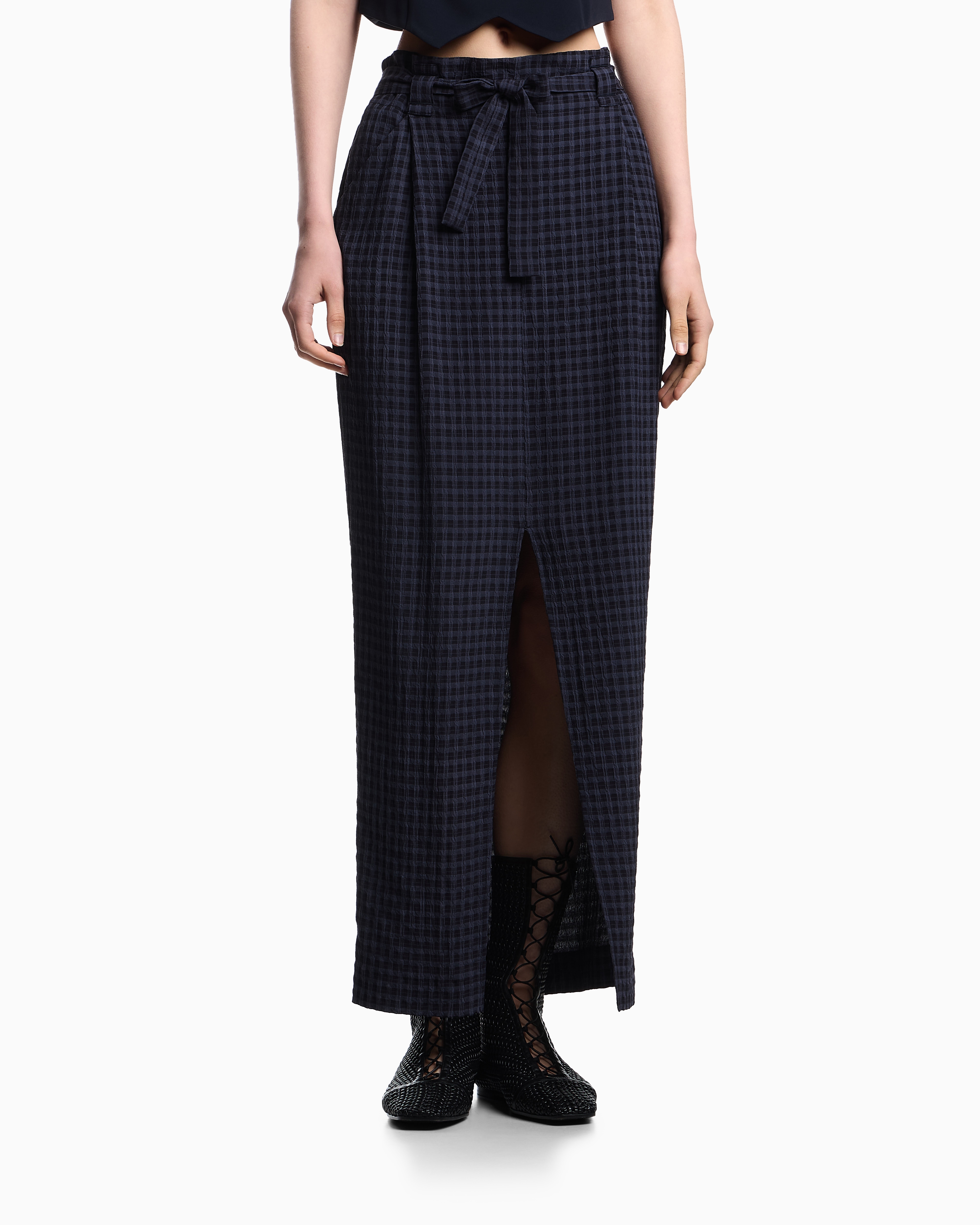 EMPORIO ARMANI ダークブルースカート EMPORIO ARMANI ダークブルースカート