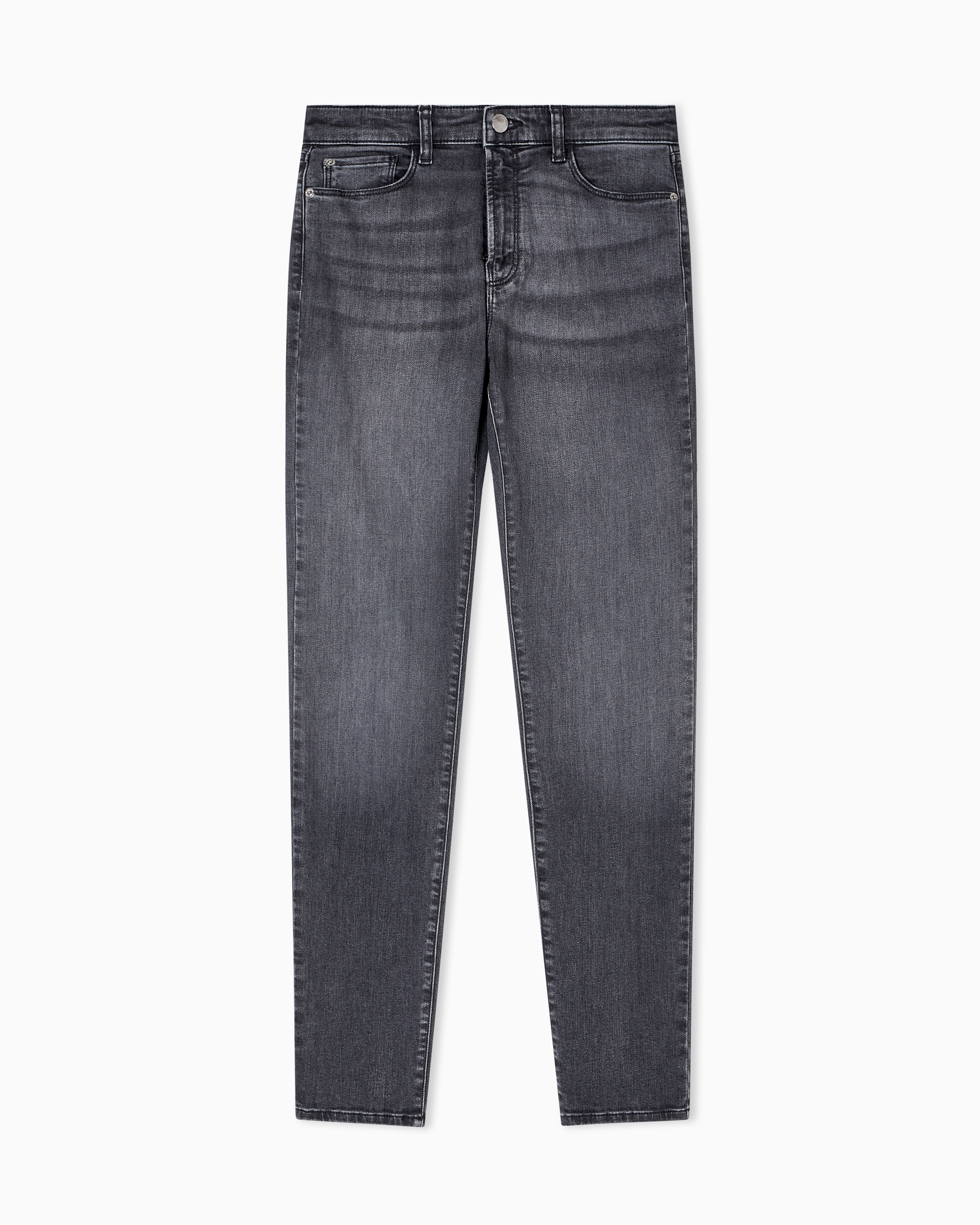 Emporio Armani J20 High-waisted Super-skinny Leg Jeans In A Worn-look Stretch Denim