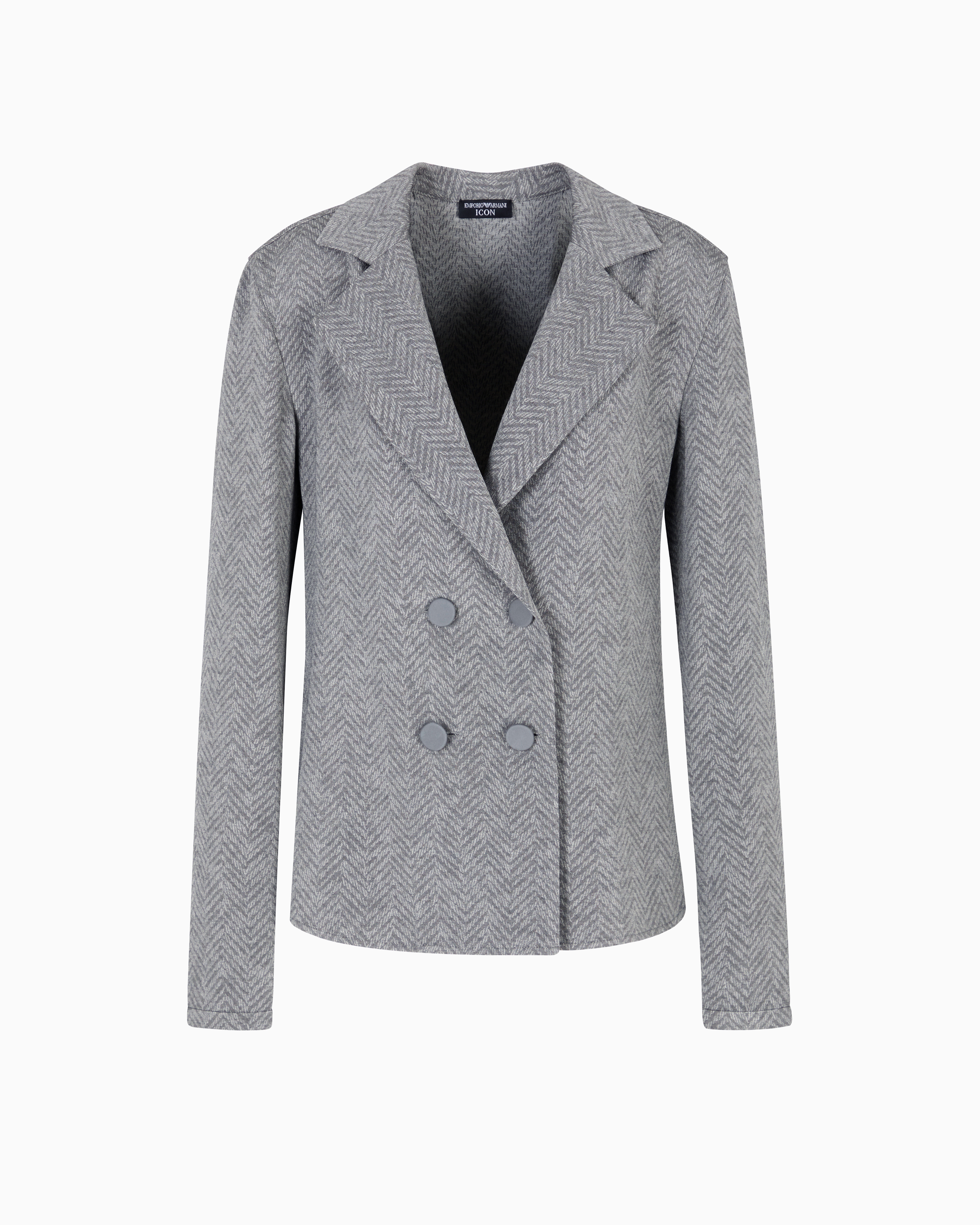 ジャケット EMPORIO ARMANI Woman Jacket Dove Grey EW001467AF14618 U6125 Women's Jackets and Blazers | Emporio Armani
