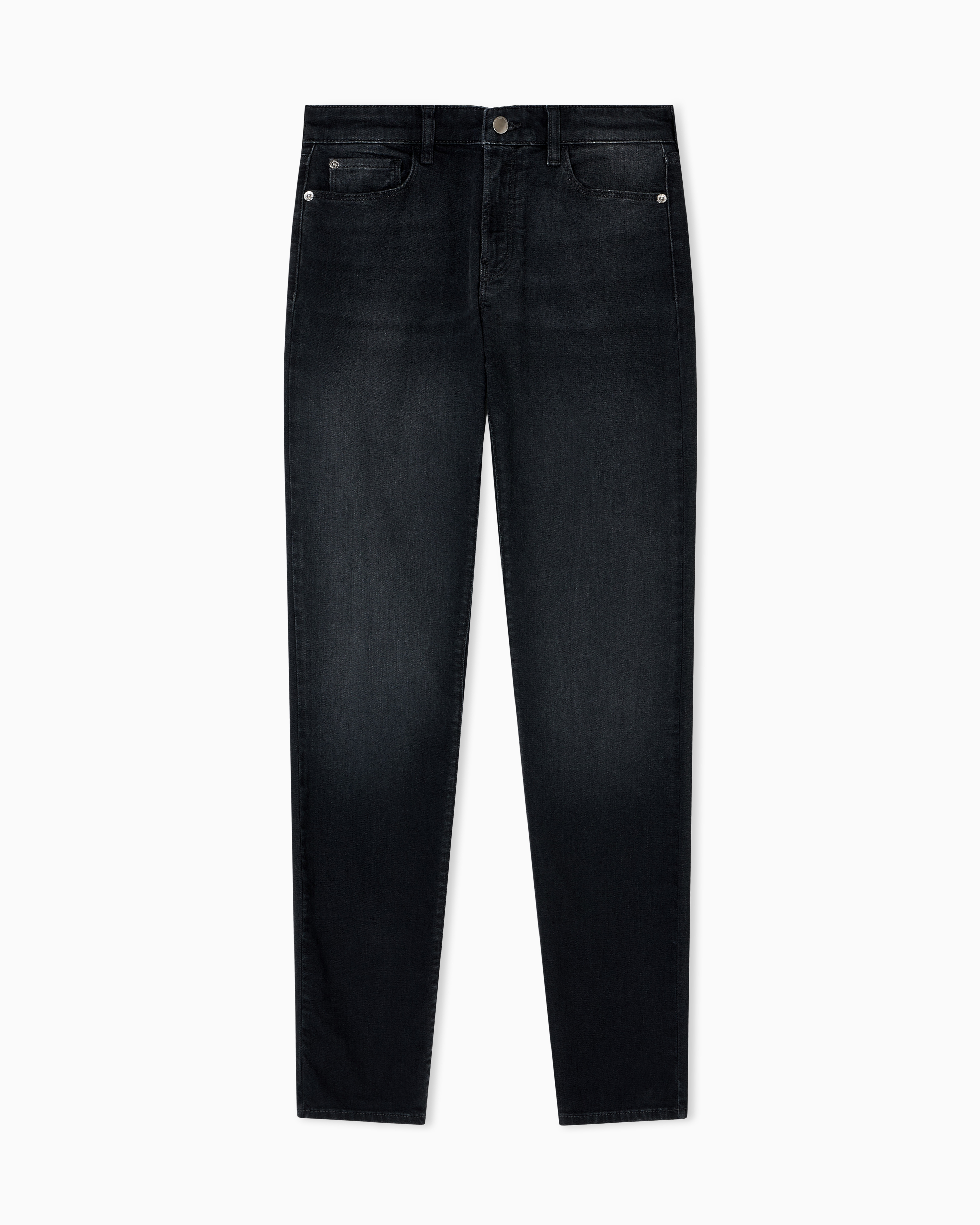 Emporio Armani J20 High-waisted Super-skinny Leg Jeans In A Worn-look Stretch Denim
