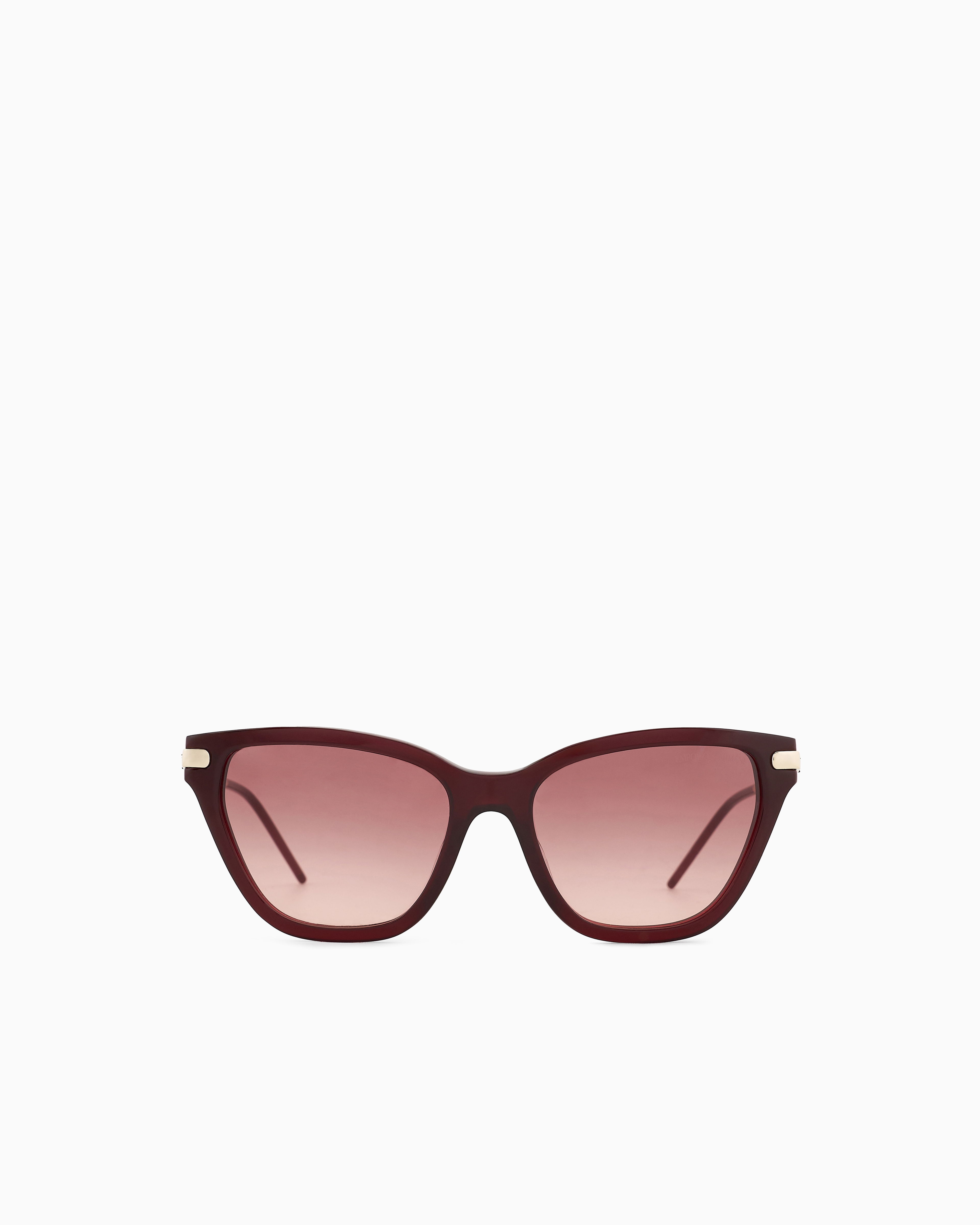 Emporio Armani - Women’s Asian-fit cat-eye sunglasses, Woman, Gold, Size: 56L