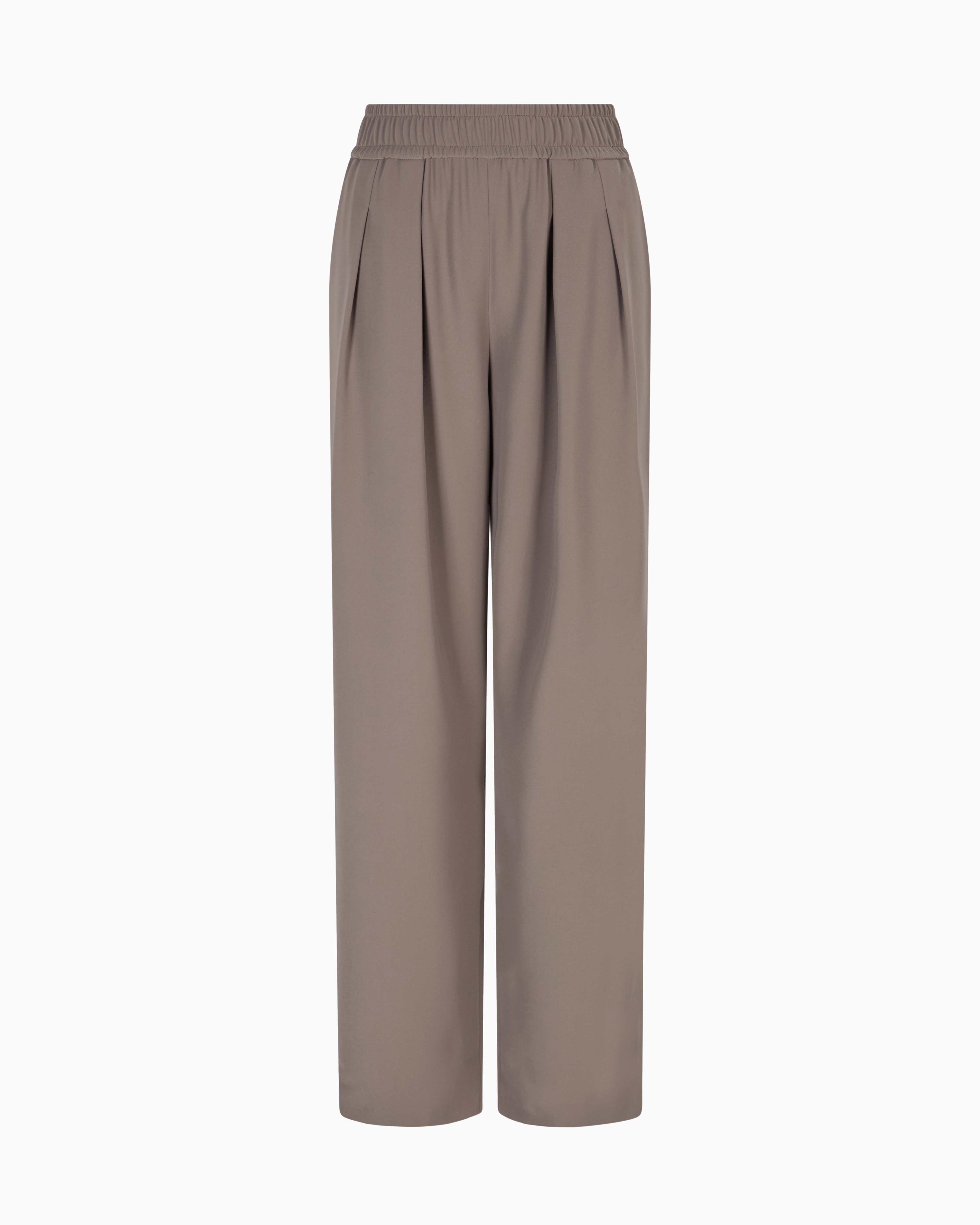 Emporio Armani Technical-cady Trousers With Elasticated Waistband