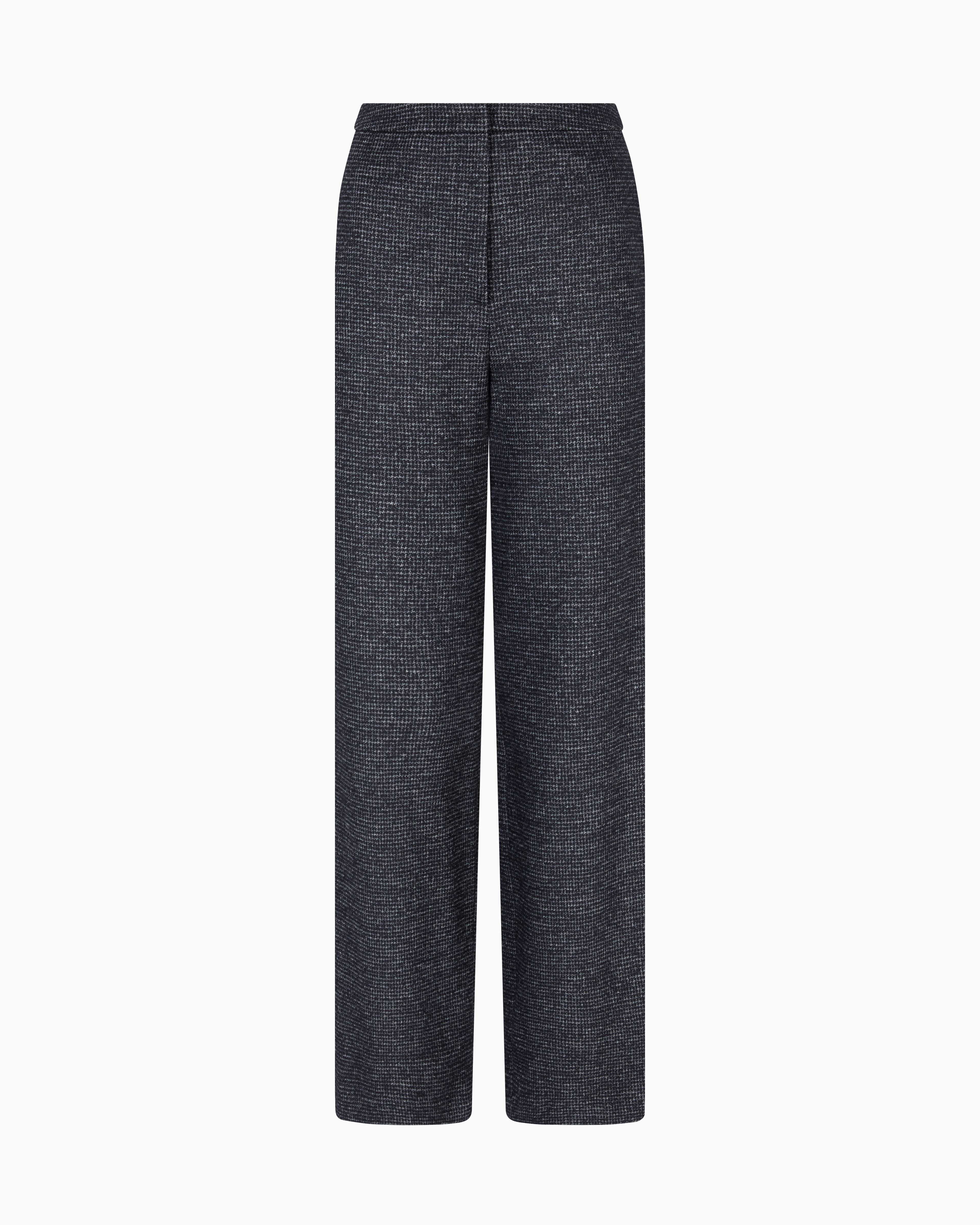 Emporio Armani Pantalon En Tissu Pied-de-poule Icon Asv