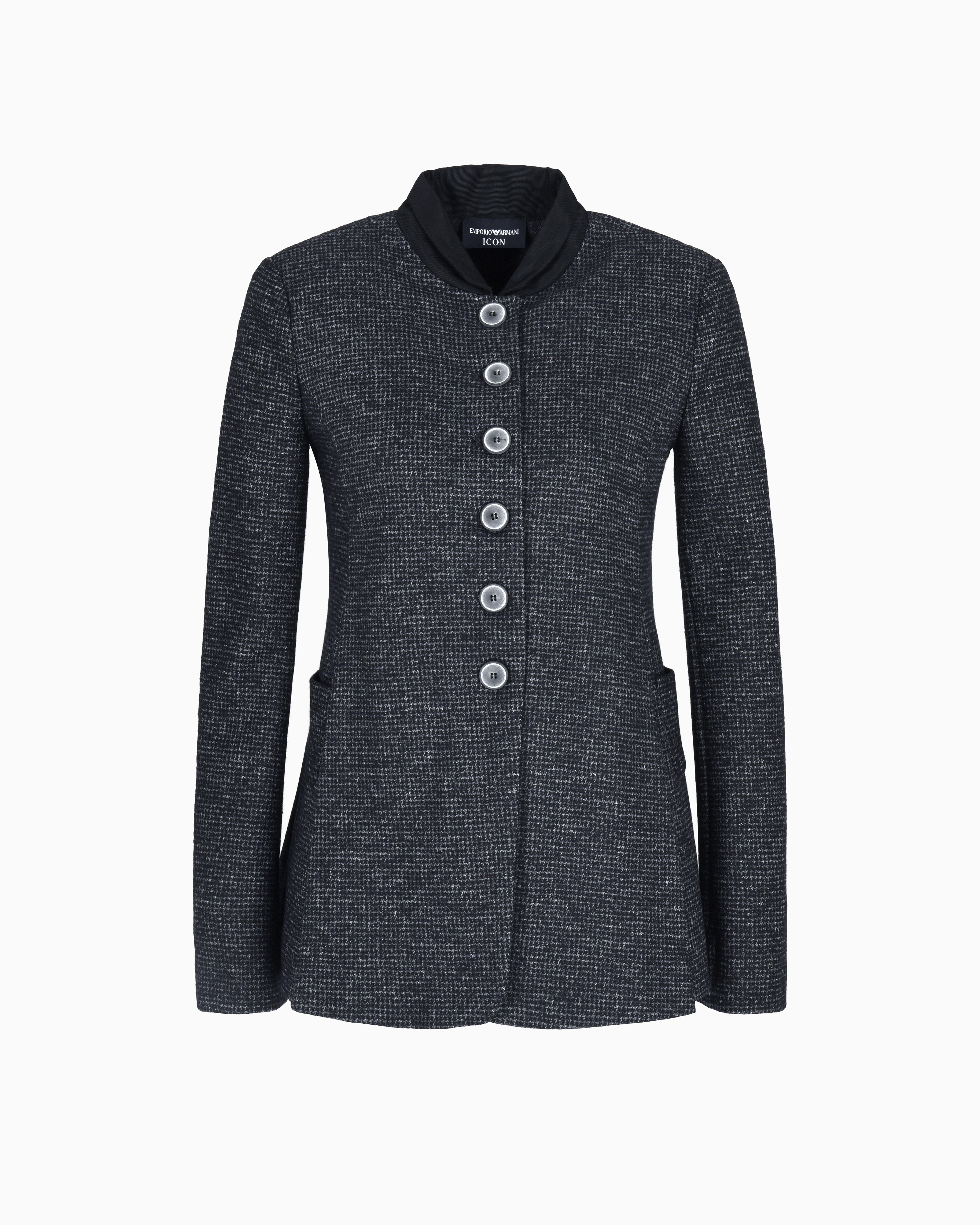 アウターその他 EMPORIO ARMANI Woman Blazer Pearl EW002402 TE13520 P0005 Women's Jackets and Blazers | Emporio Armani
