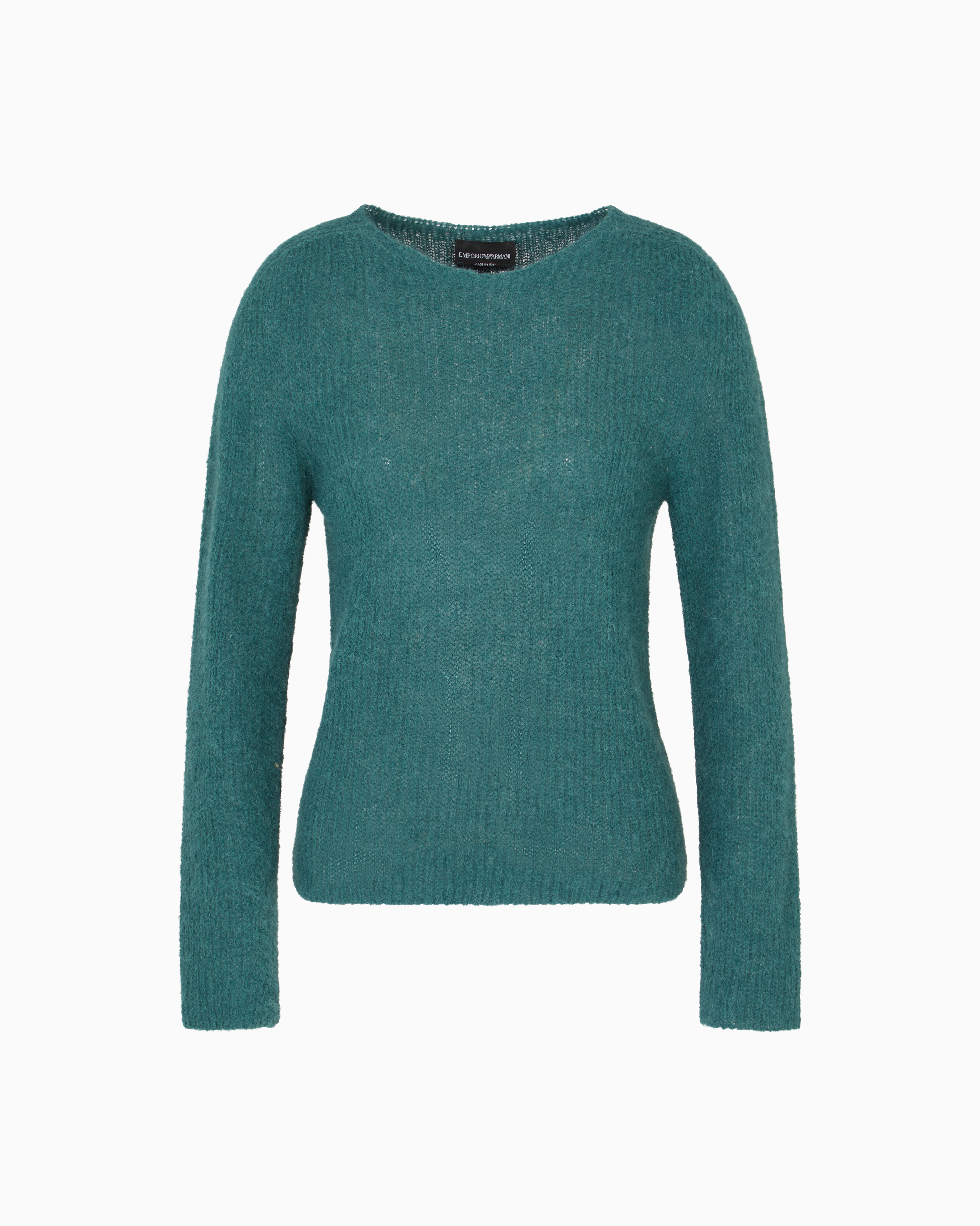 スウェット・トレーナー EMPORIO ARMANI Mint Green Cotton Sweatshirt Italian Open stretch-cotton sweatshirt | EA7