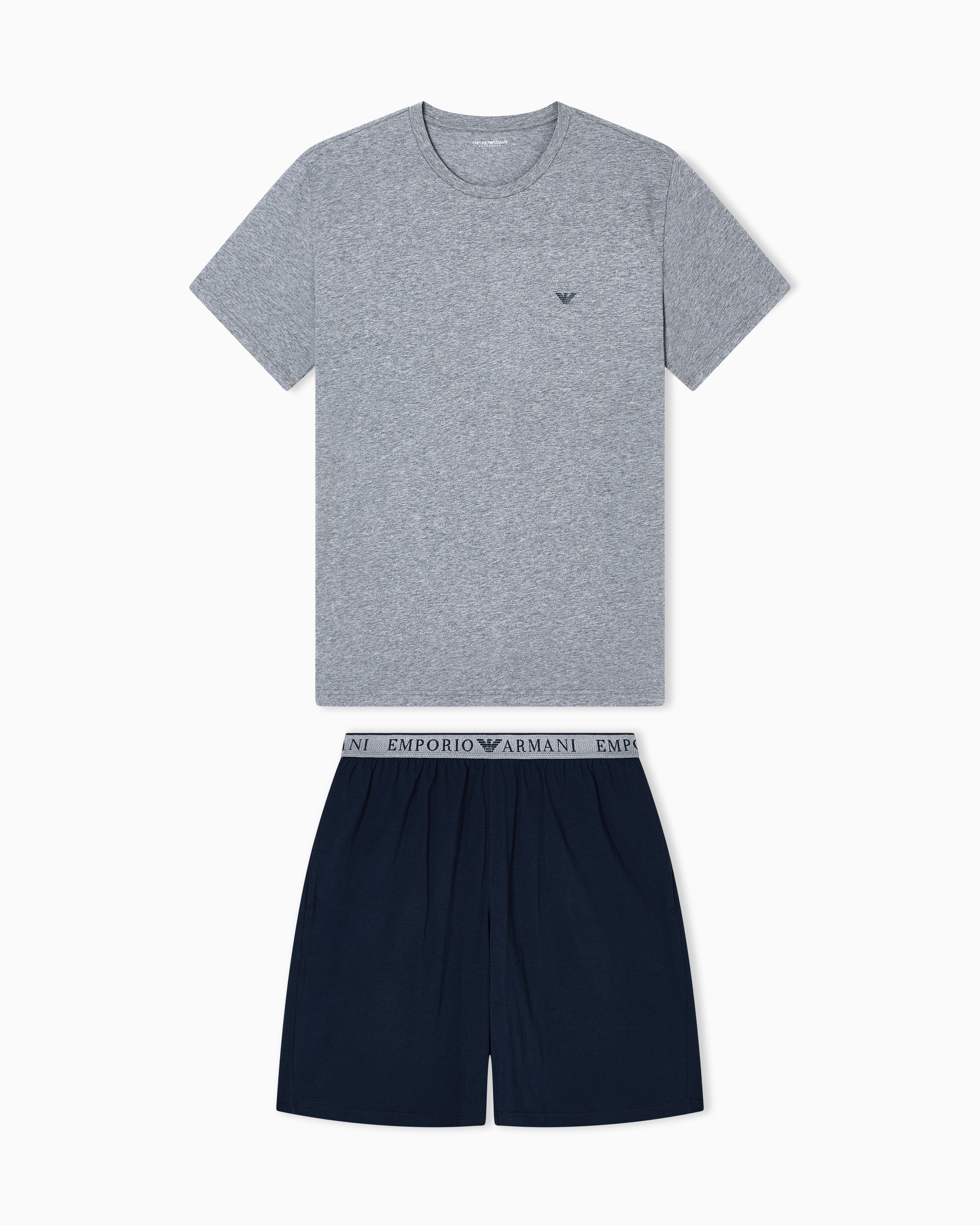 ASV Endurance organic jersey pyjamas with Bermuda shorts Emporio