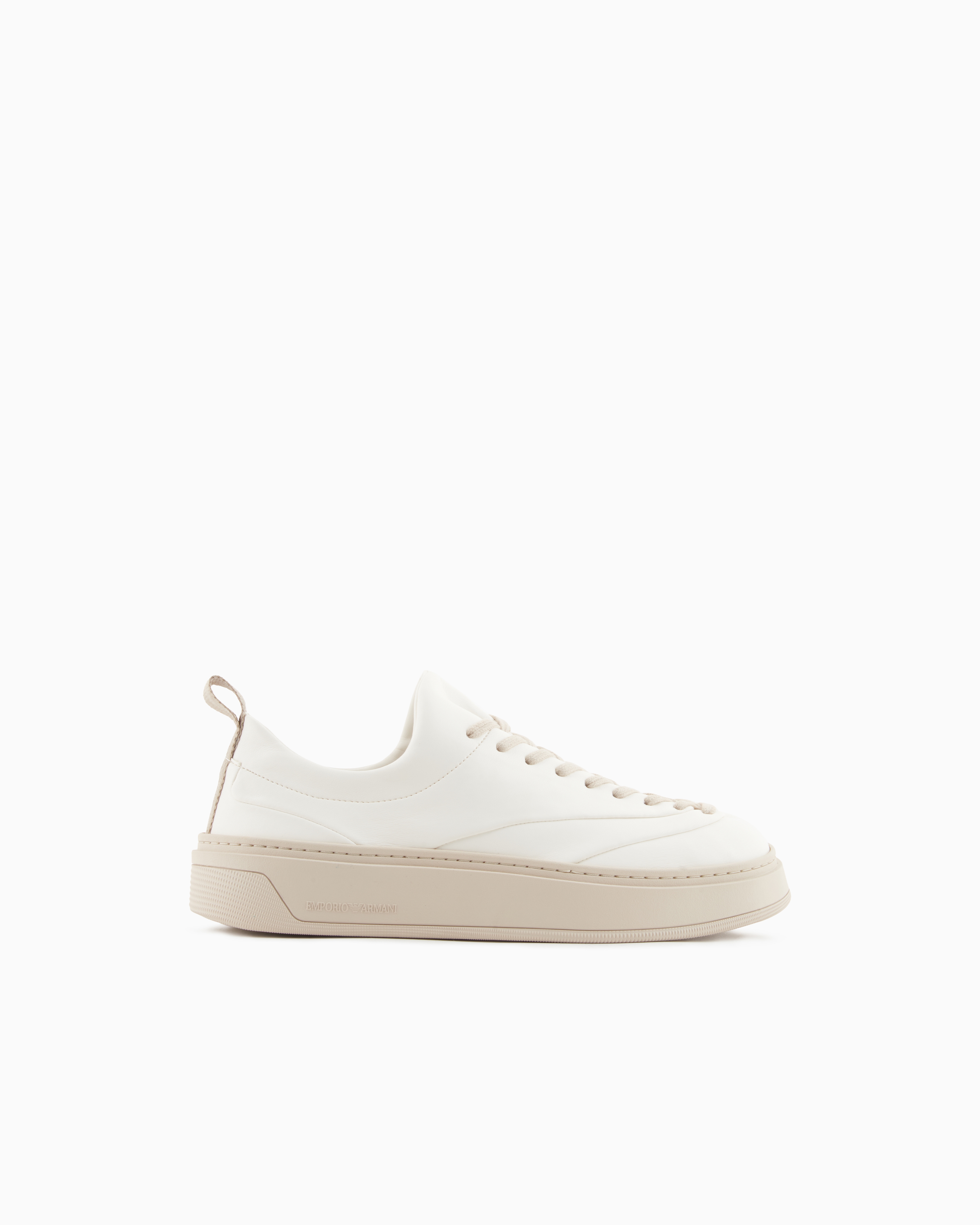 Emporio Armani - Sneakers with contrasting laces, Man, White, Size: