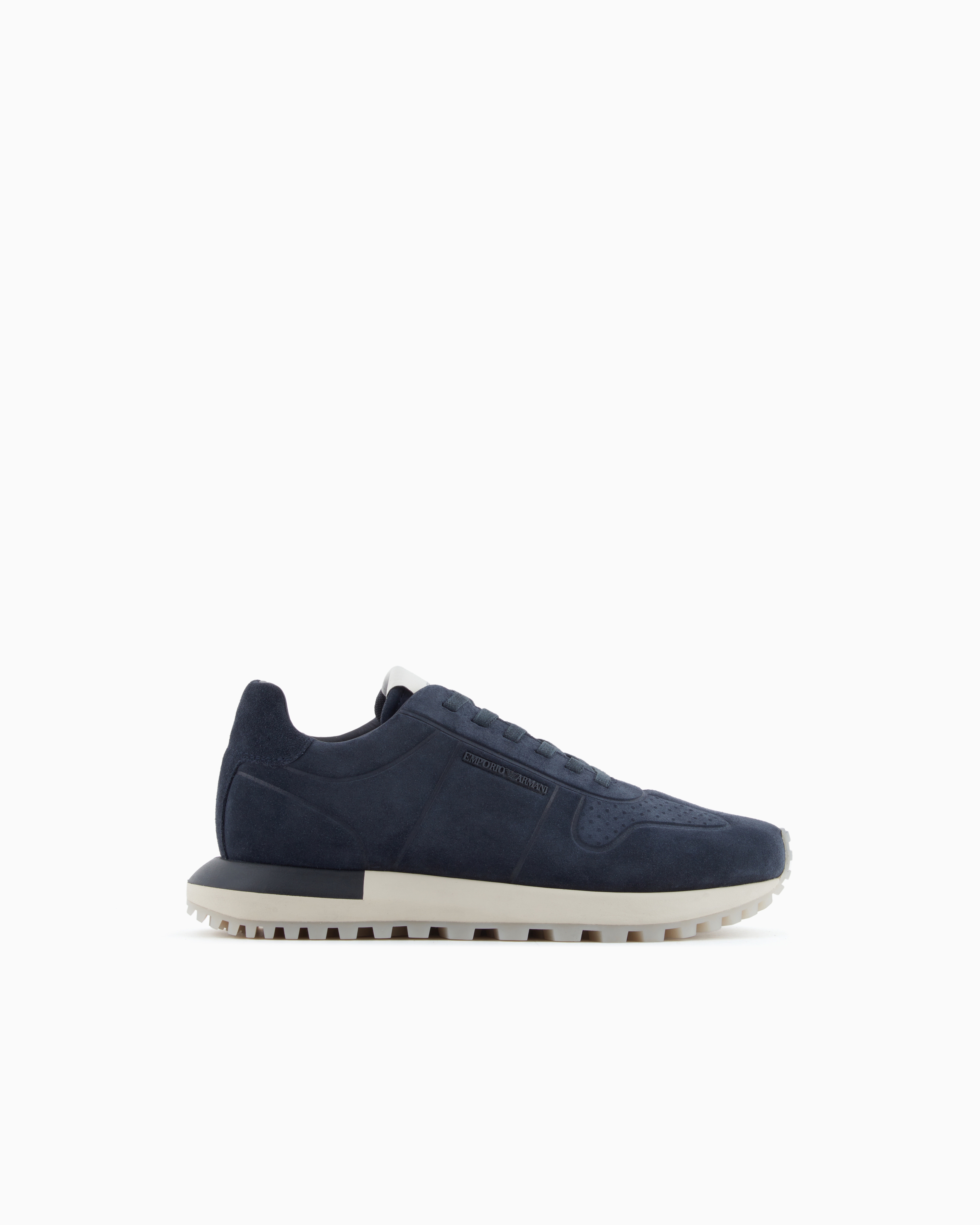EMPORIO ARMANI ネイビー スエード パンプス 39 OT2590】ラウンドトゥ パンプス：ネイビーE 26.0cm | 230 by MAMIAN