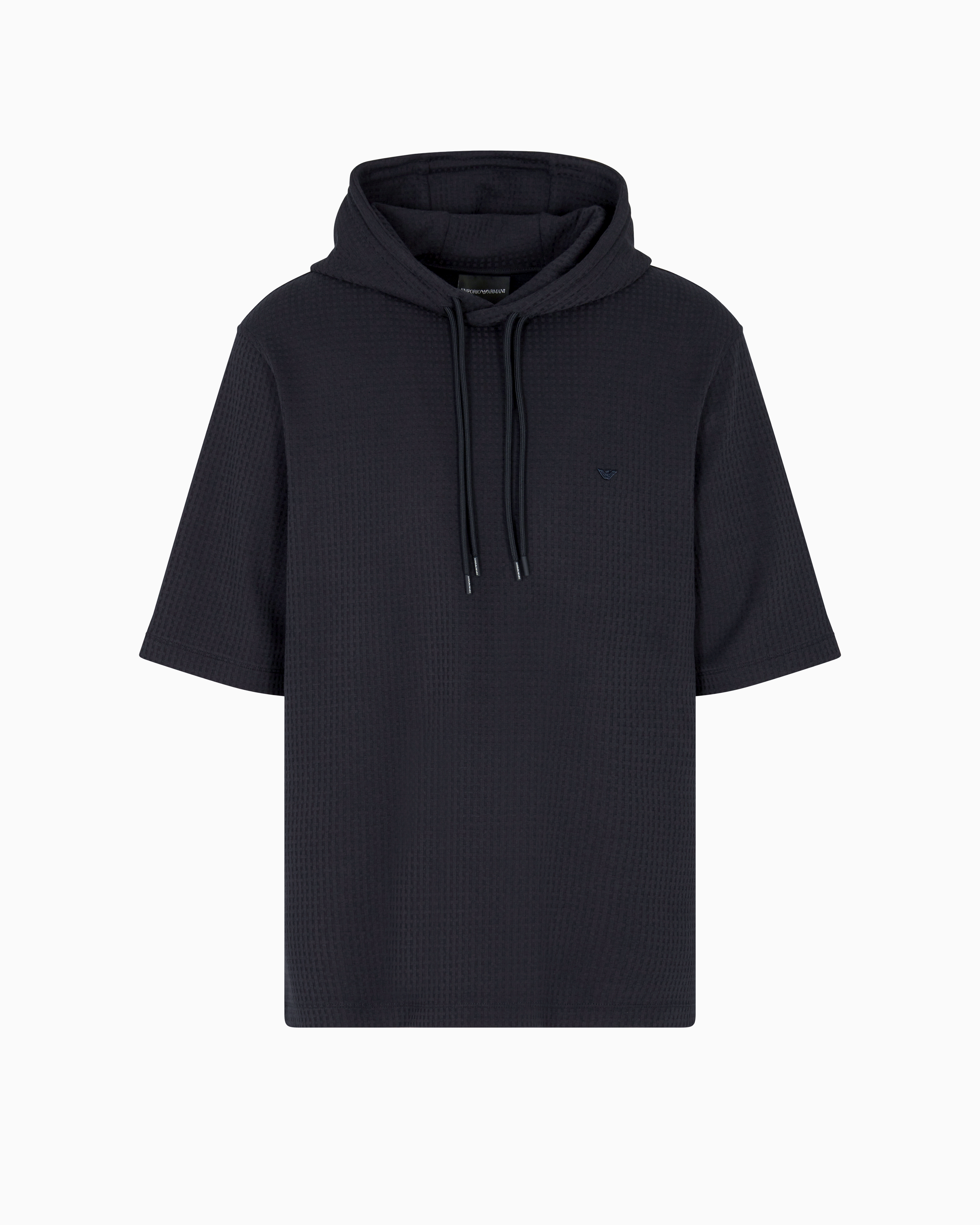 【美品】ARMANIフード付きスウェットジャケット6A ASV フード付きスウェットシャツ リヨセル混紡 ジャカード