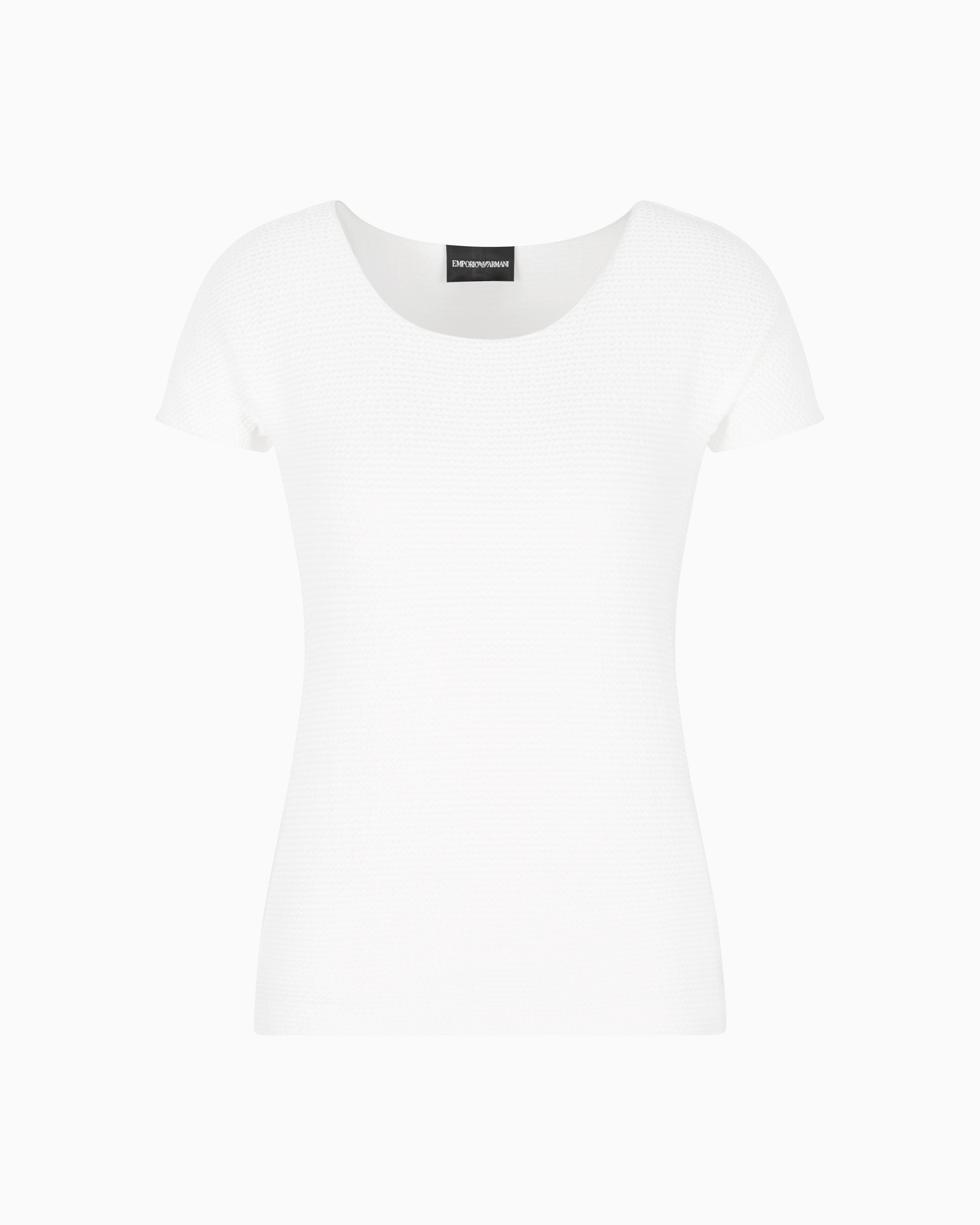 Emporio Armani T-shirt En Jersey Effet Gaufré