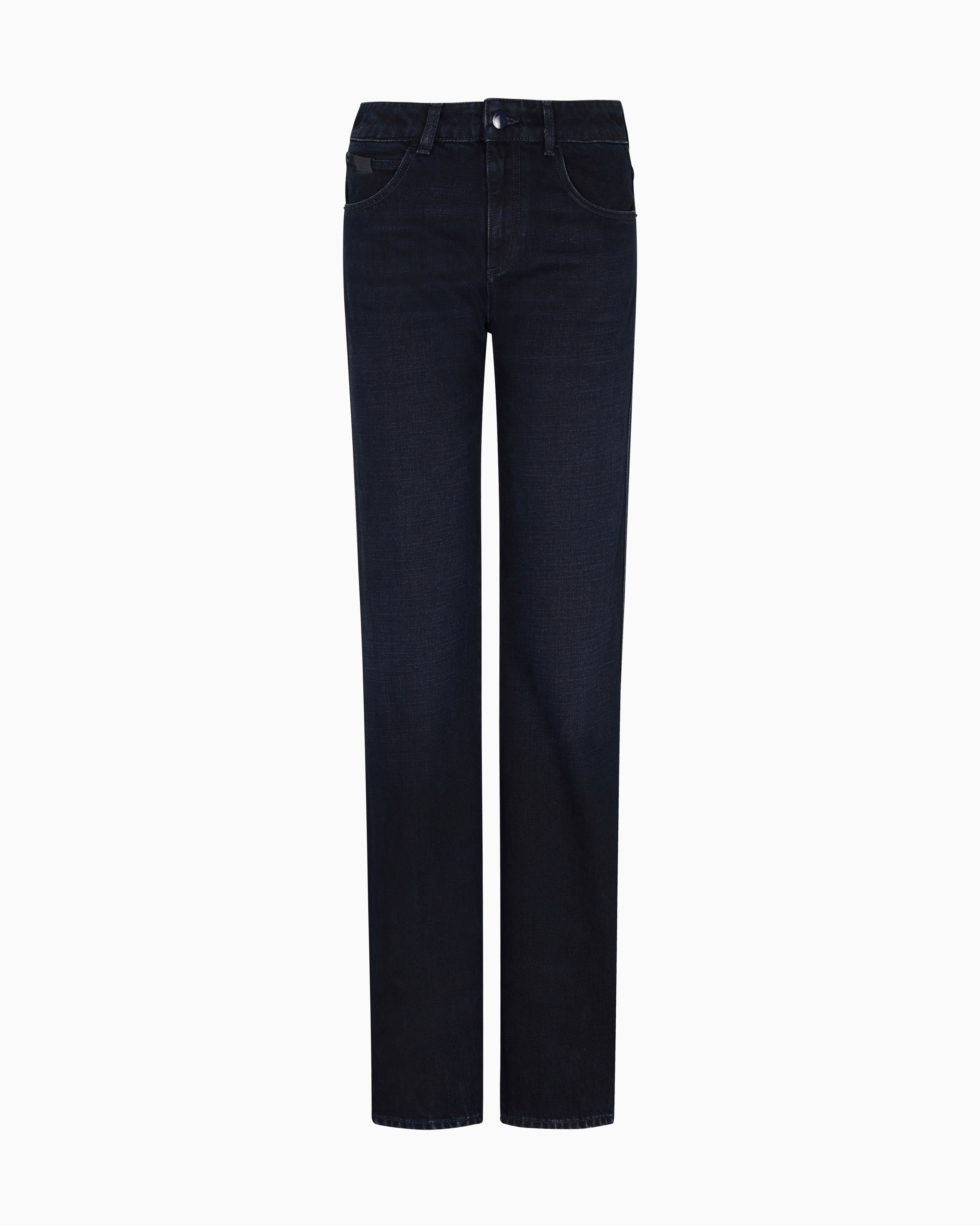 Emporio Armani - J9D worn-look, slim-fit denim jeans, Woman, Blue, Size: