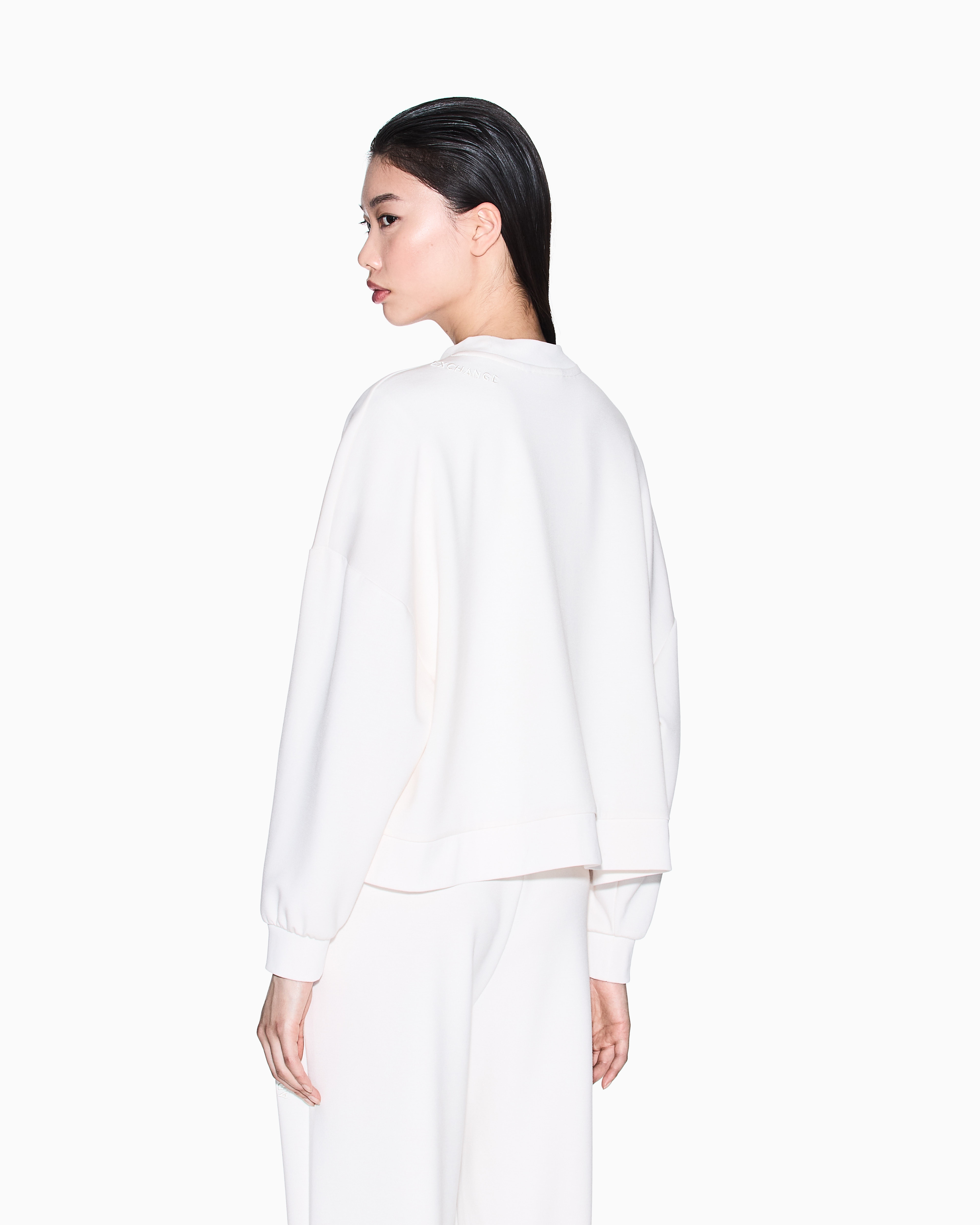 Armani Exchange Sweatshirts Without Hood In White