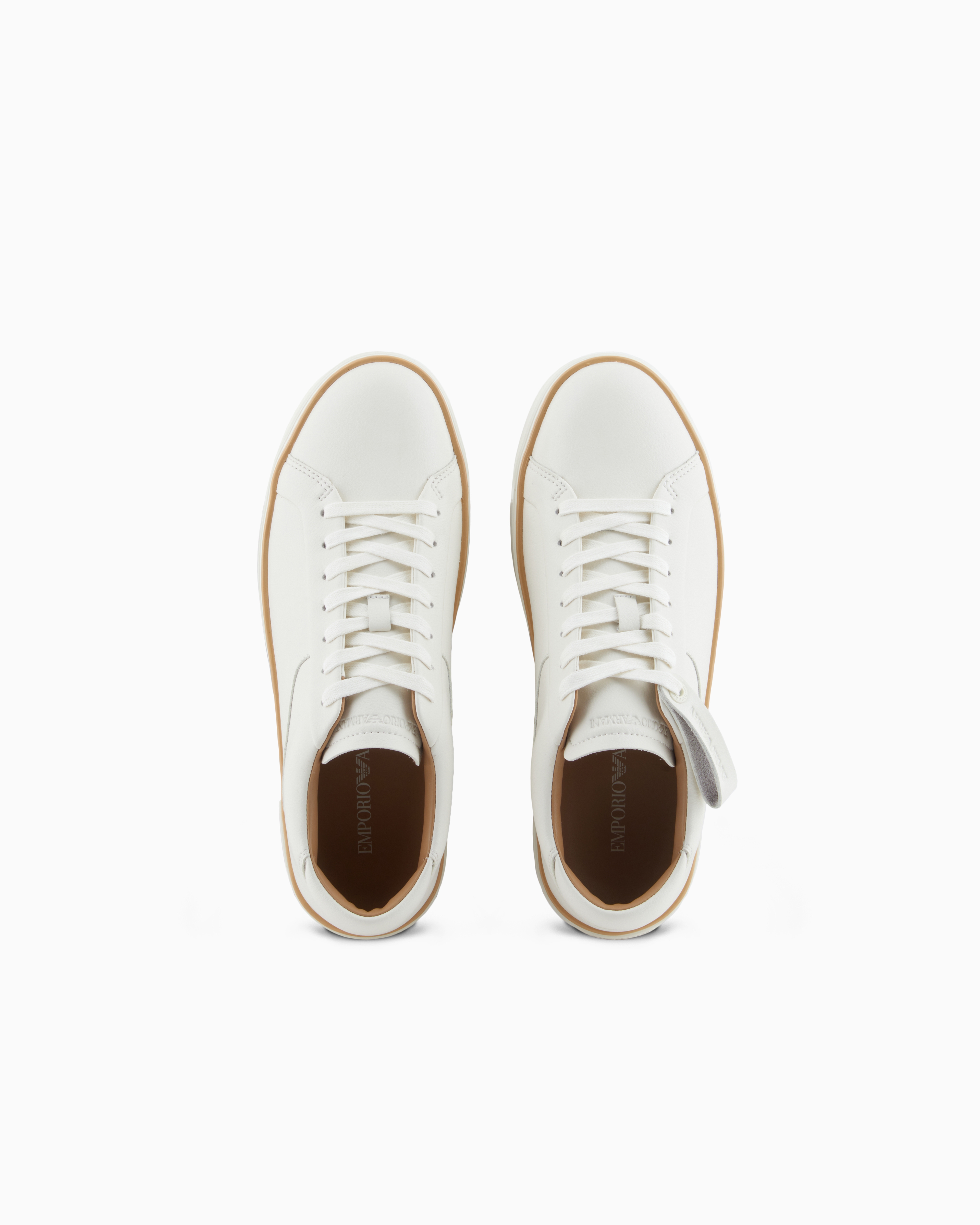 Emporio Armani◆コントラスト レザースニーカー 国内未入荷 2色 undefined