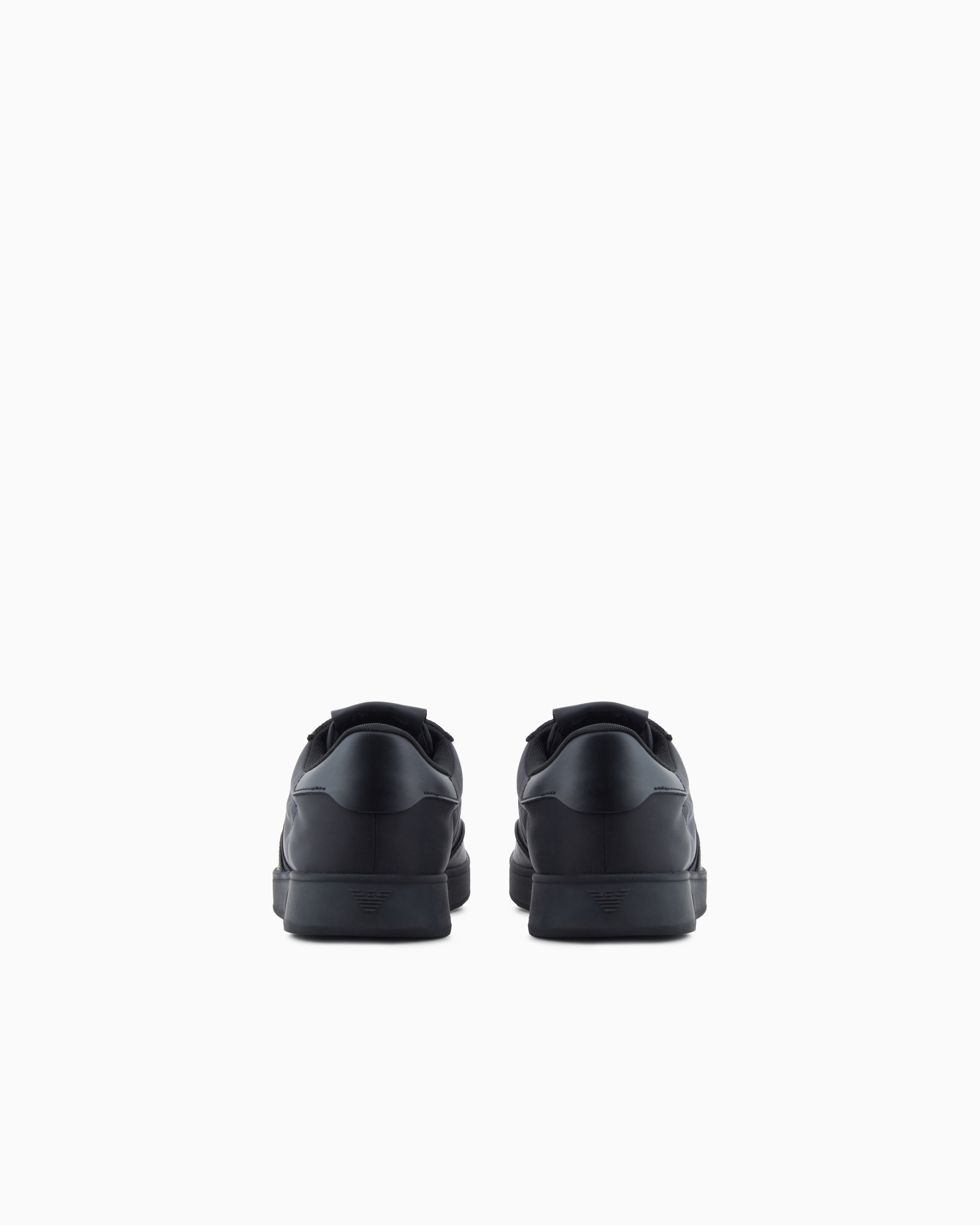 Nylon sneakers with leather details | Emporio Armani