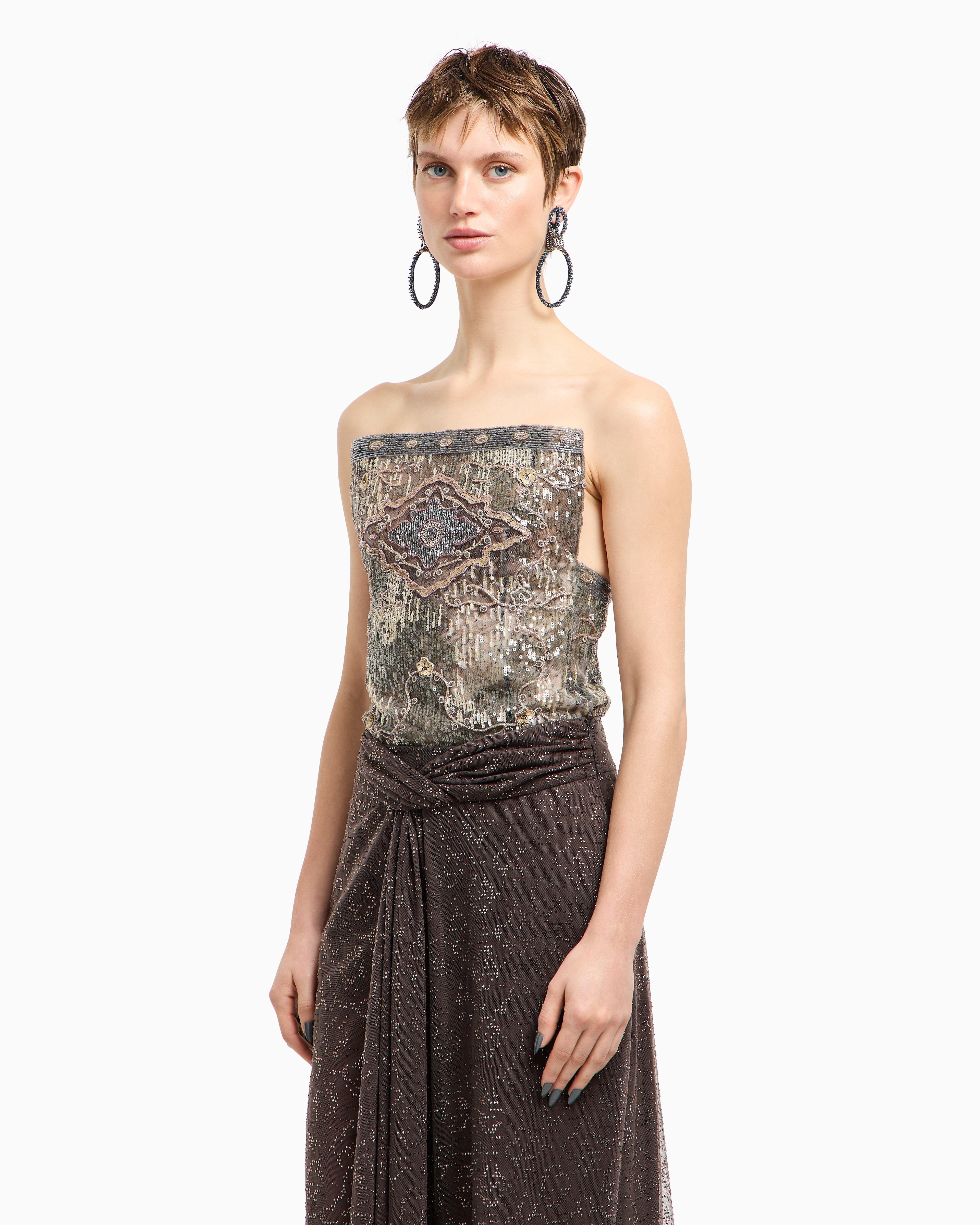 Giorgio Armani Tops In Pattern