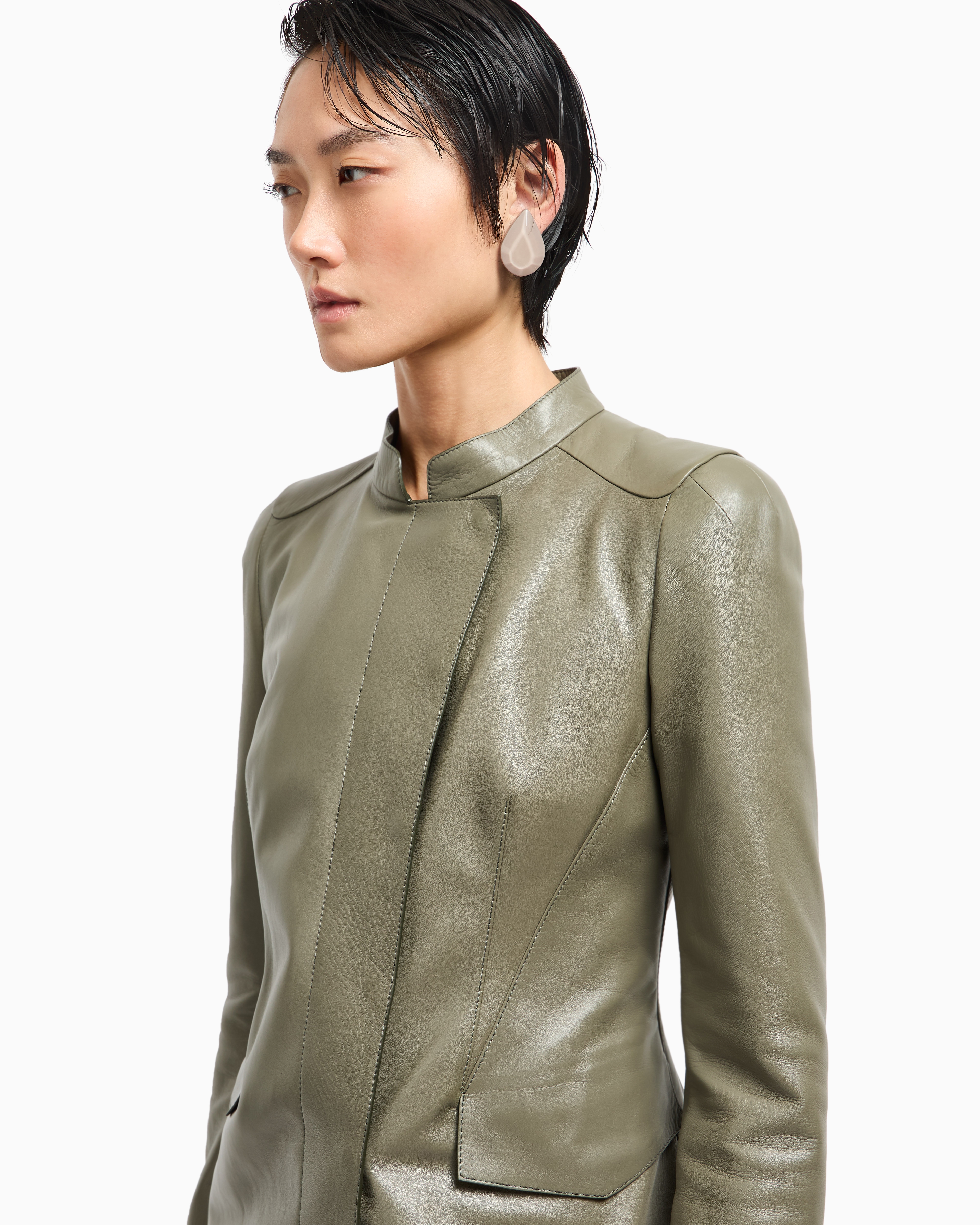 目玉　11.59分までセールGiorgio Armani 毛皮コート サイズ44 giorgio armani mani no collar coat | weekend tokyo
