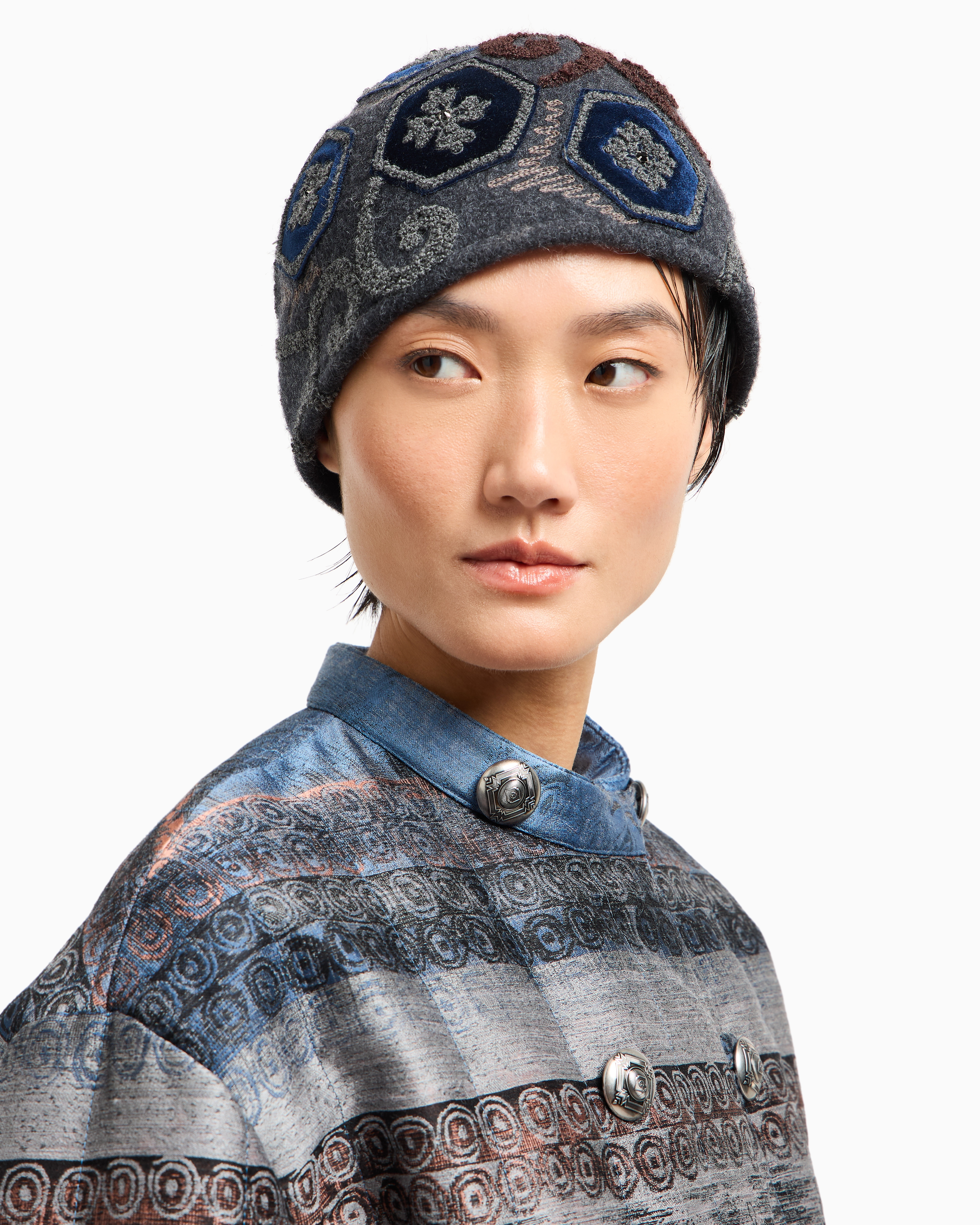 Giorgio Armani Beanies In Gray