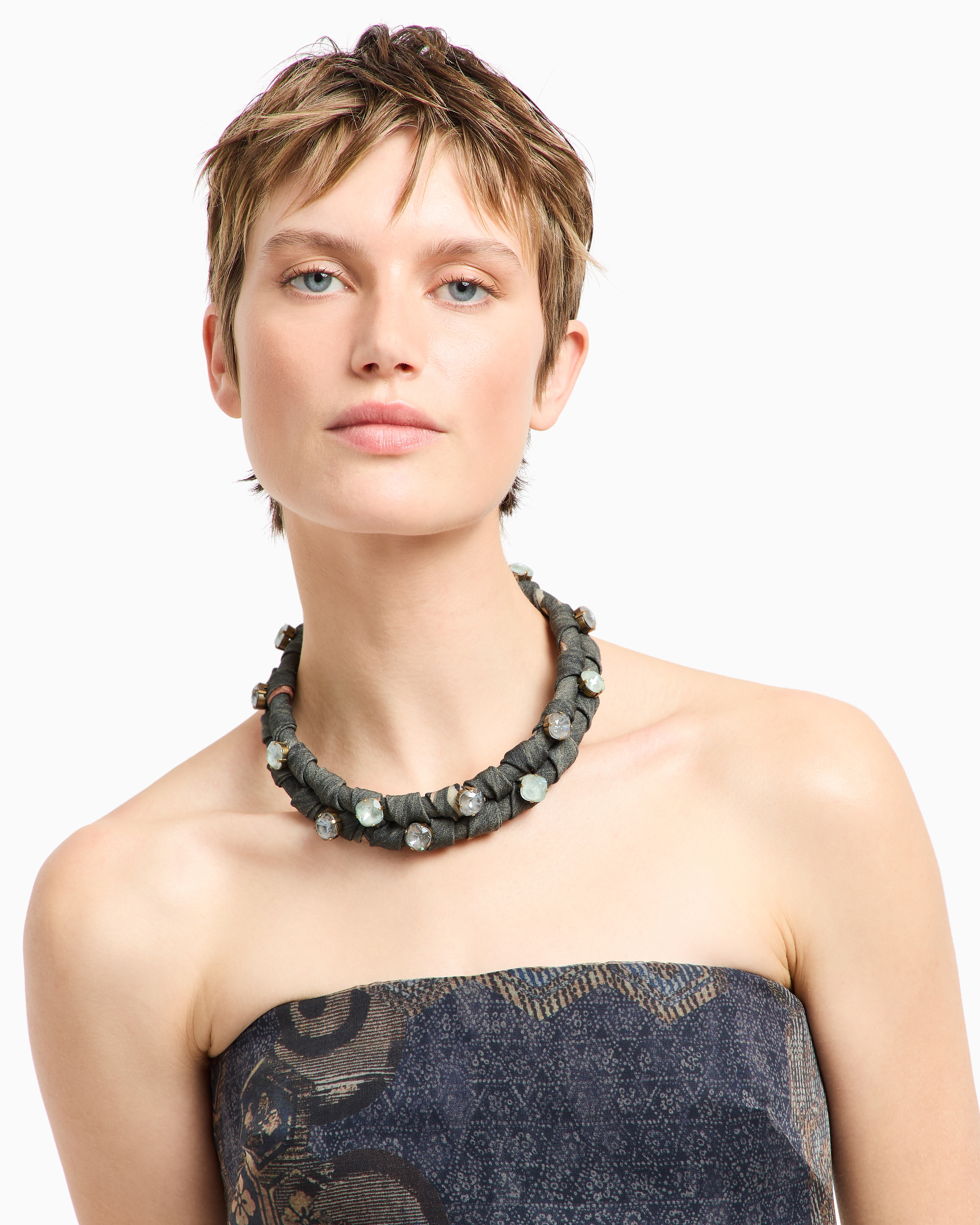 Giorgio Armani Necklaces In Gray