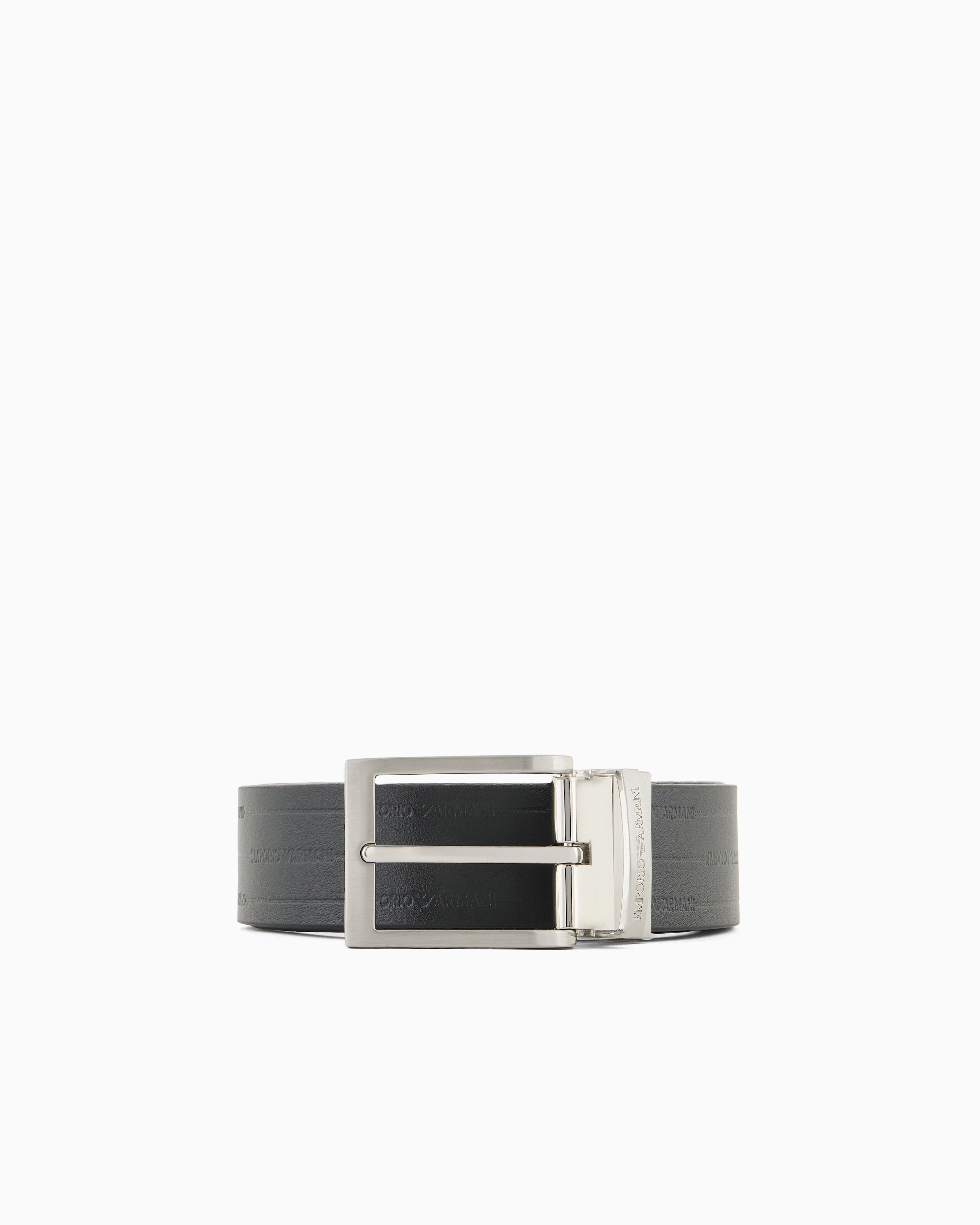 リバーシブルベルト レザー エンボスロゴ | Emporio Armani