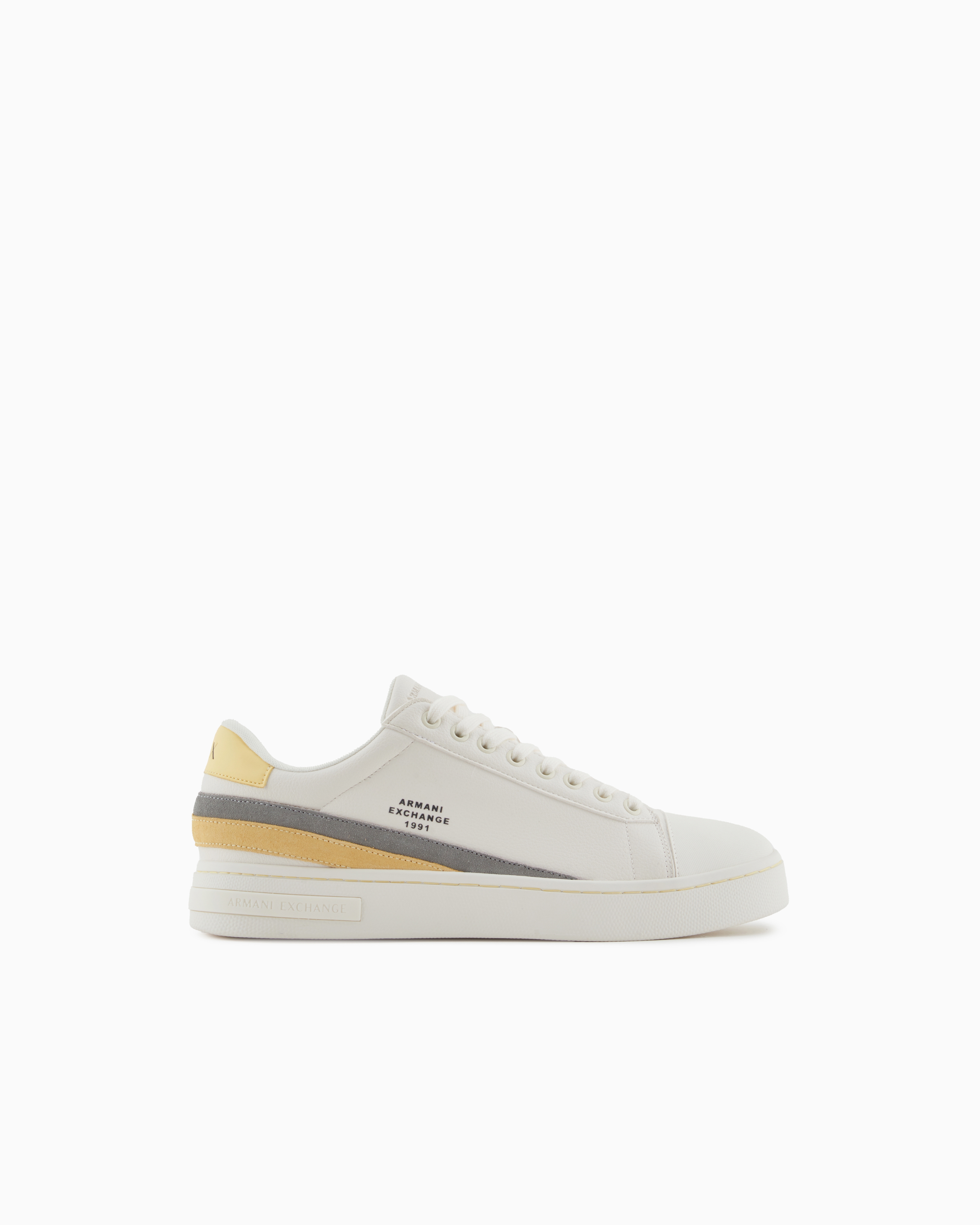 Armani Exchange Yellow Sneakers With Contrasting Details On The Back Size 11