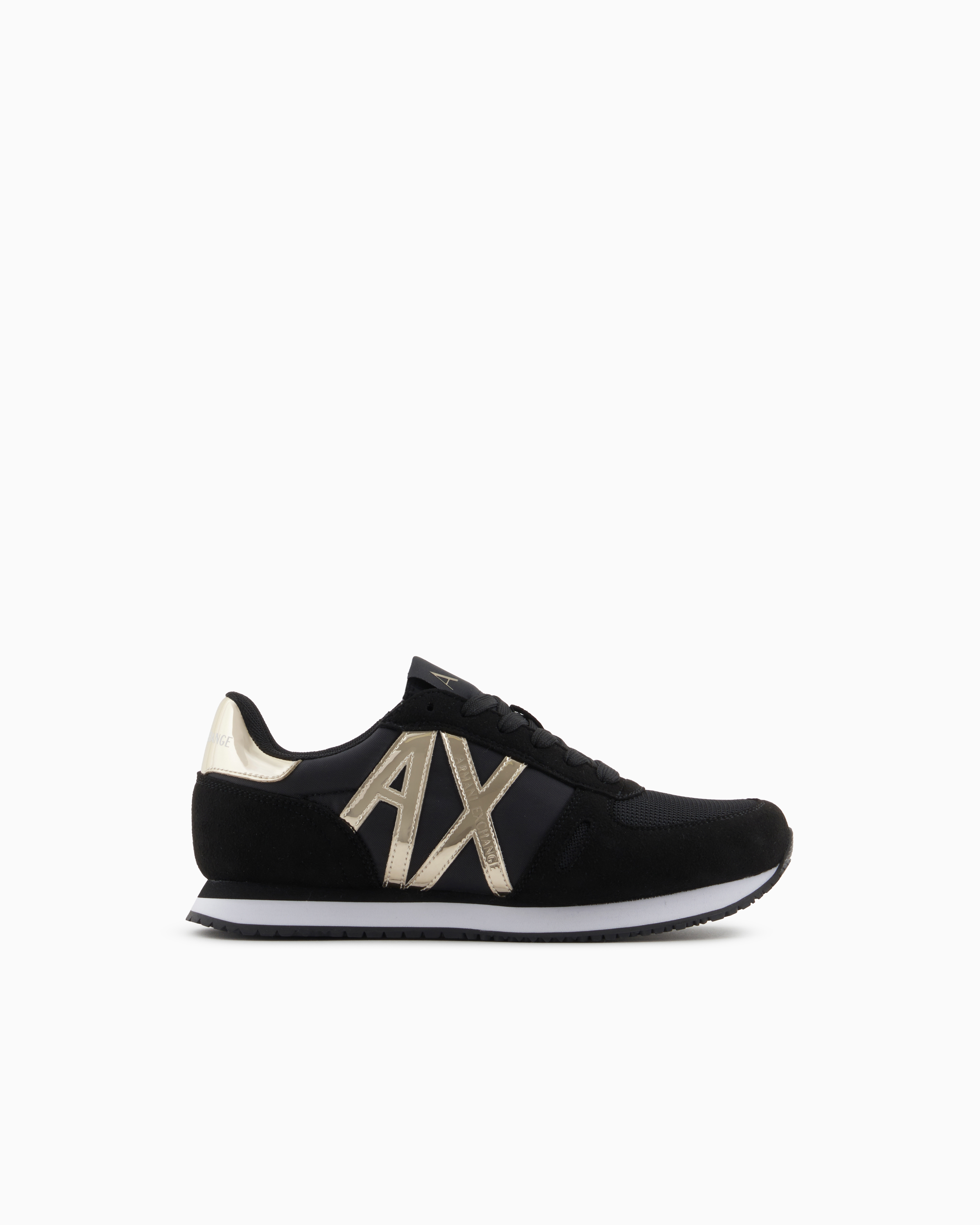 みぃぃ**XS Microfiber sneakers with logo | Armani Exchange