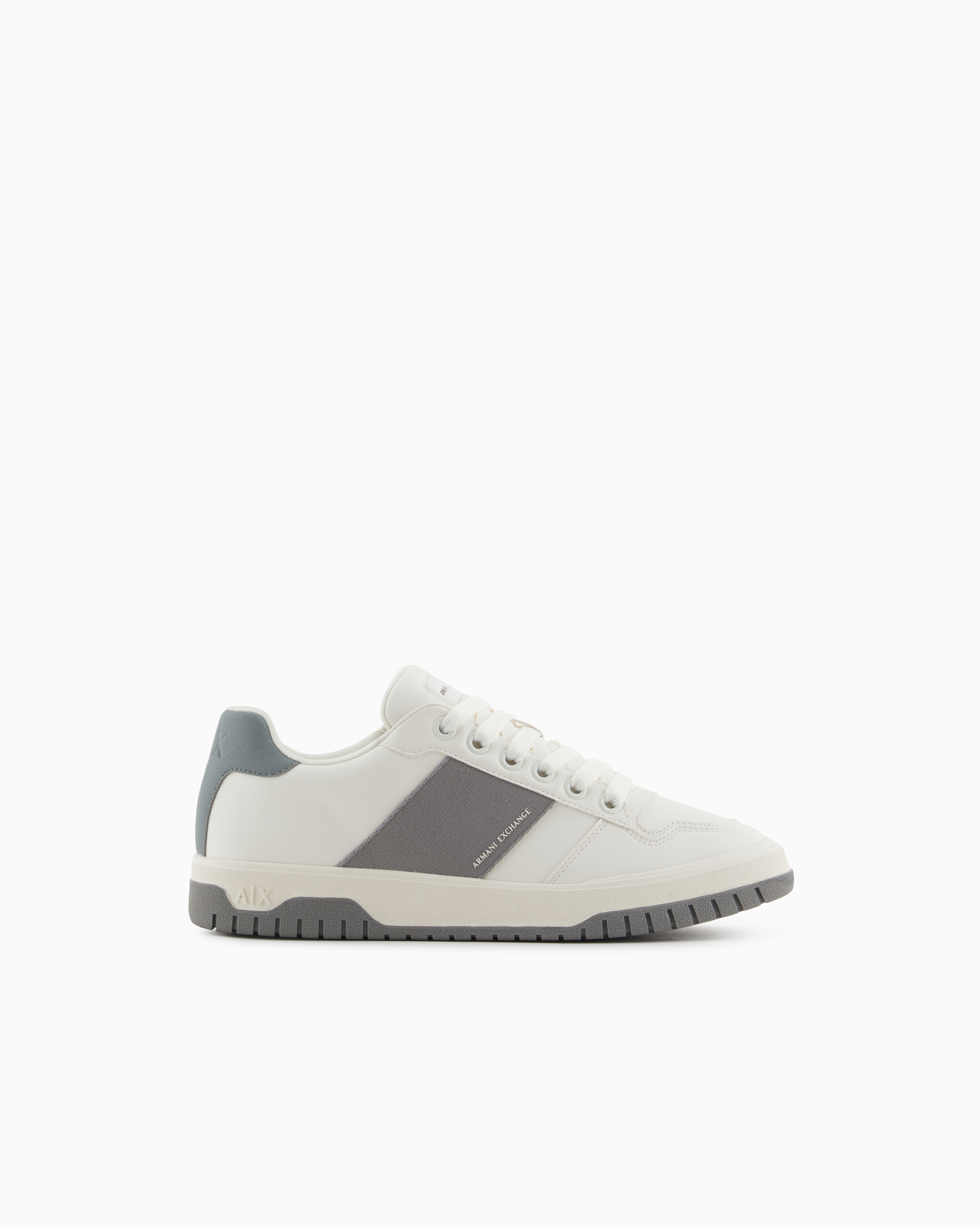 Armani Exchange - Sneakers with contrasting side band, Man, Grey, Size: