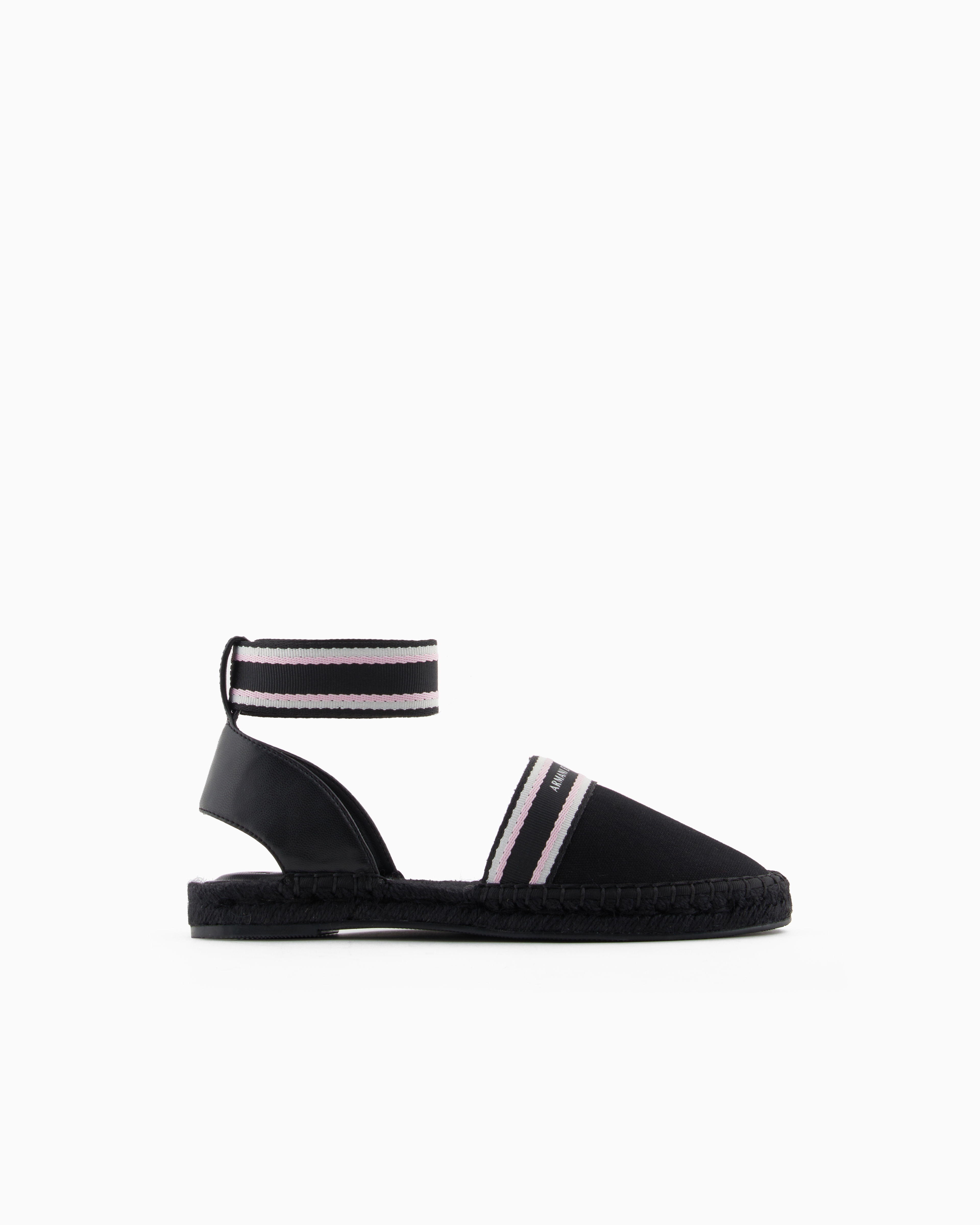 A|X Armani Exchange パット入りメッシュ ロゴ サンダル undefined