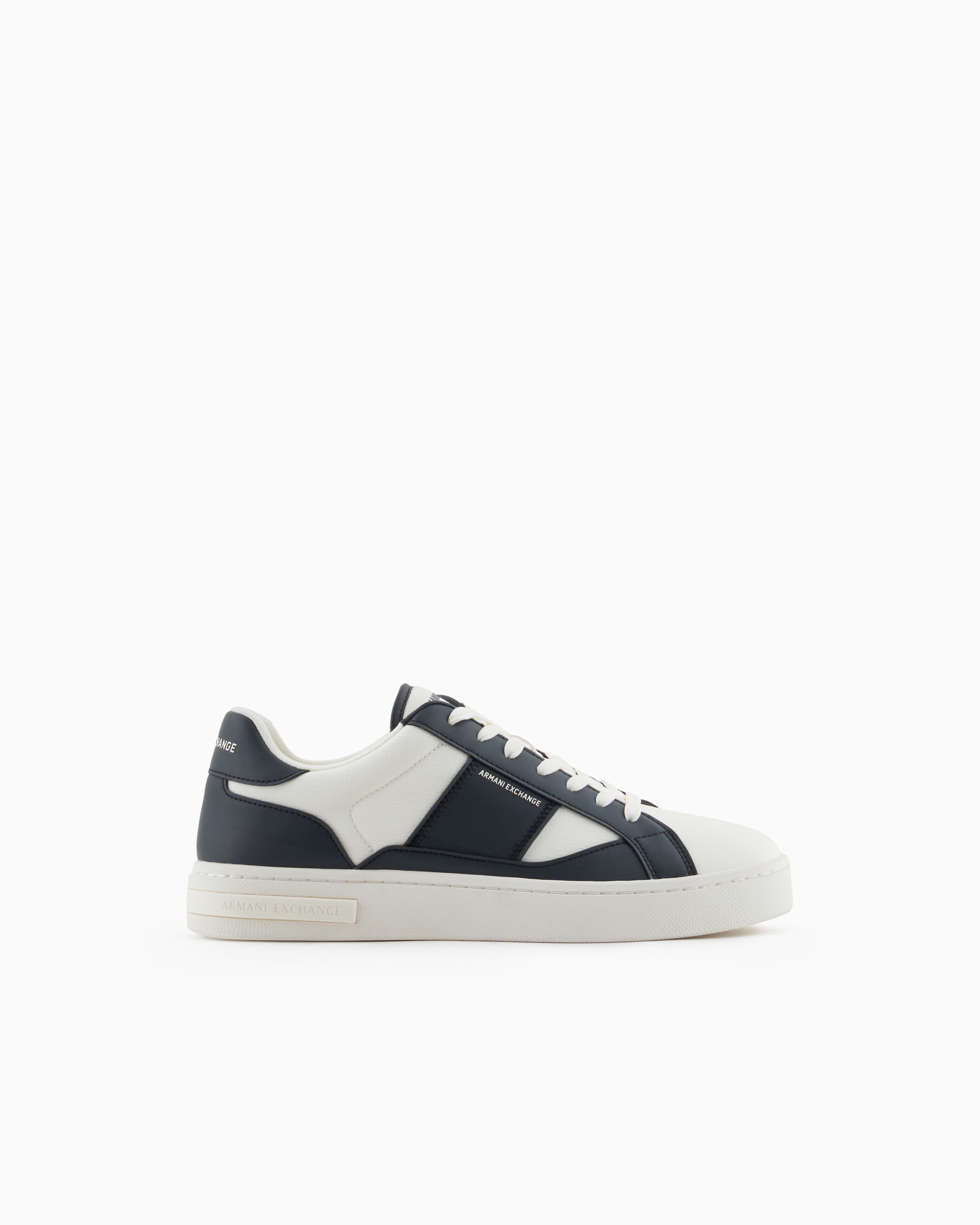 Armani Exchange - Sneakers with contrasting side band, Man, Green, Size: 11