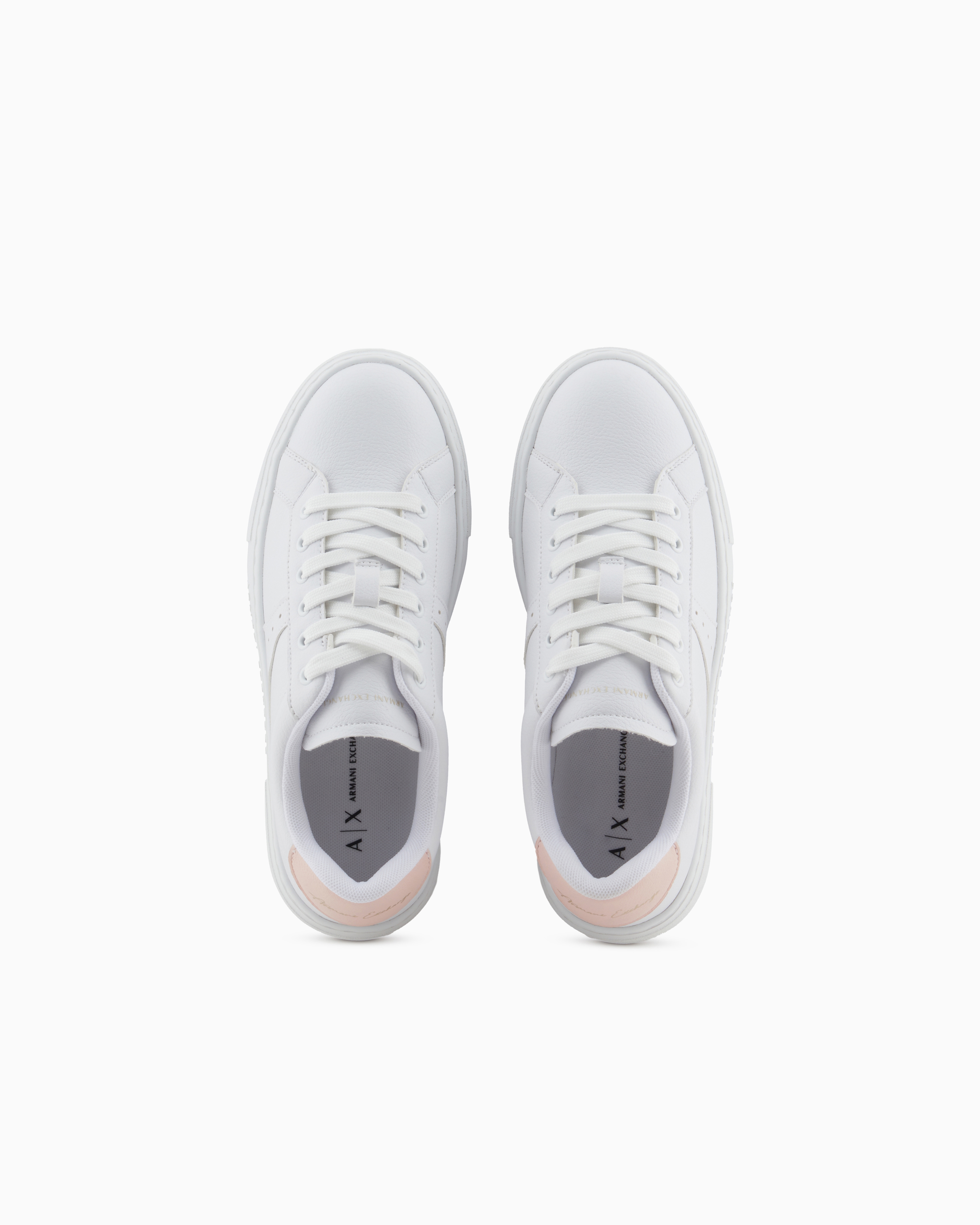 Armani Exchange - Sneakers with contrasting detail on the back, Woman, Pink, Size: