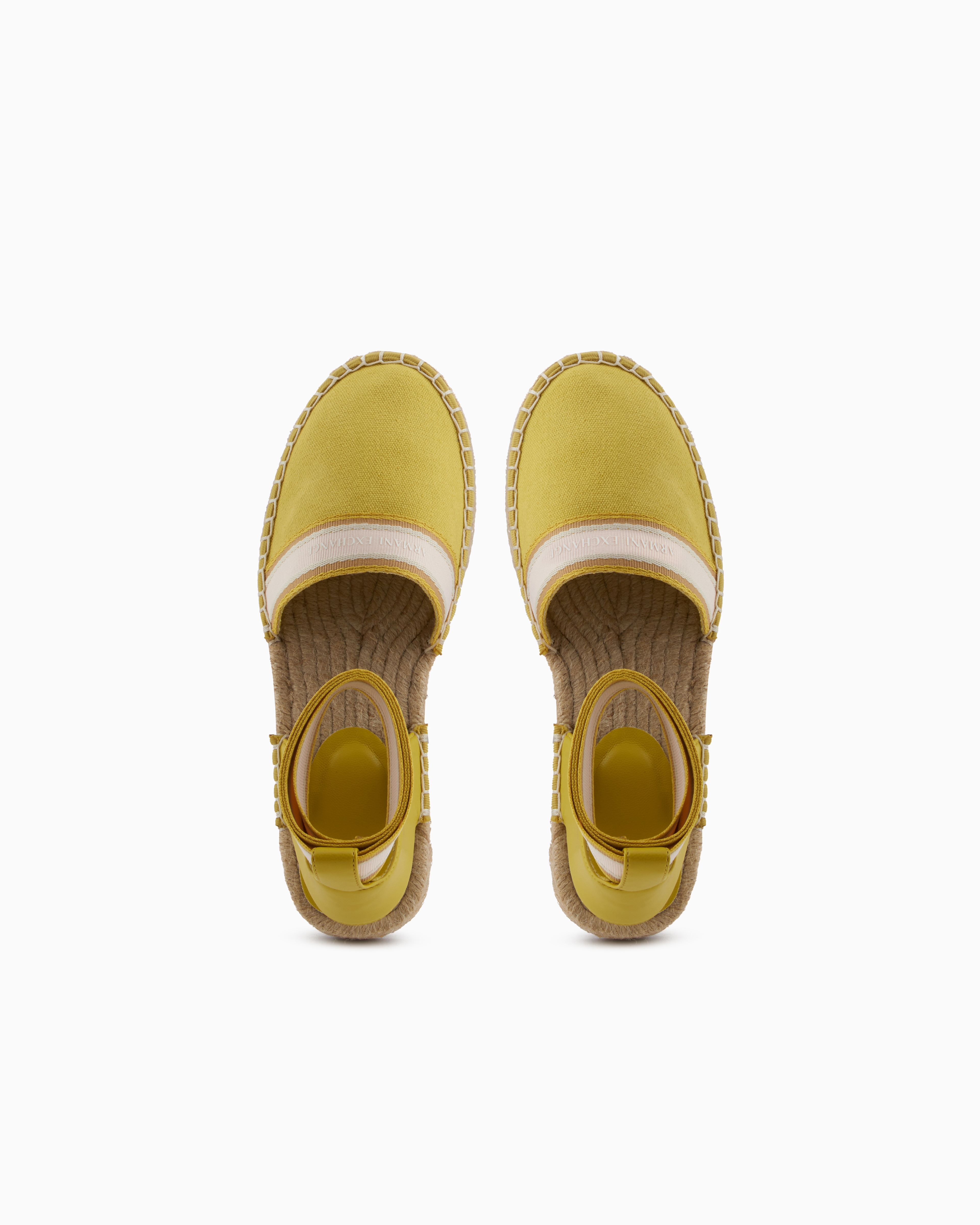 Armani Exchange - Espadrilles with ankle strap, Woman, Yellow, Size: