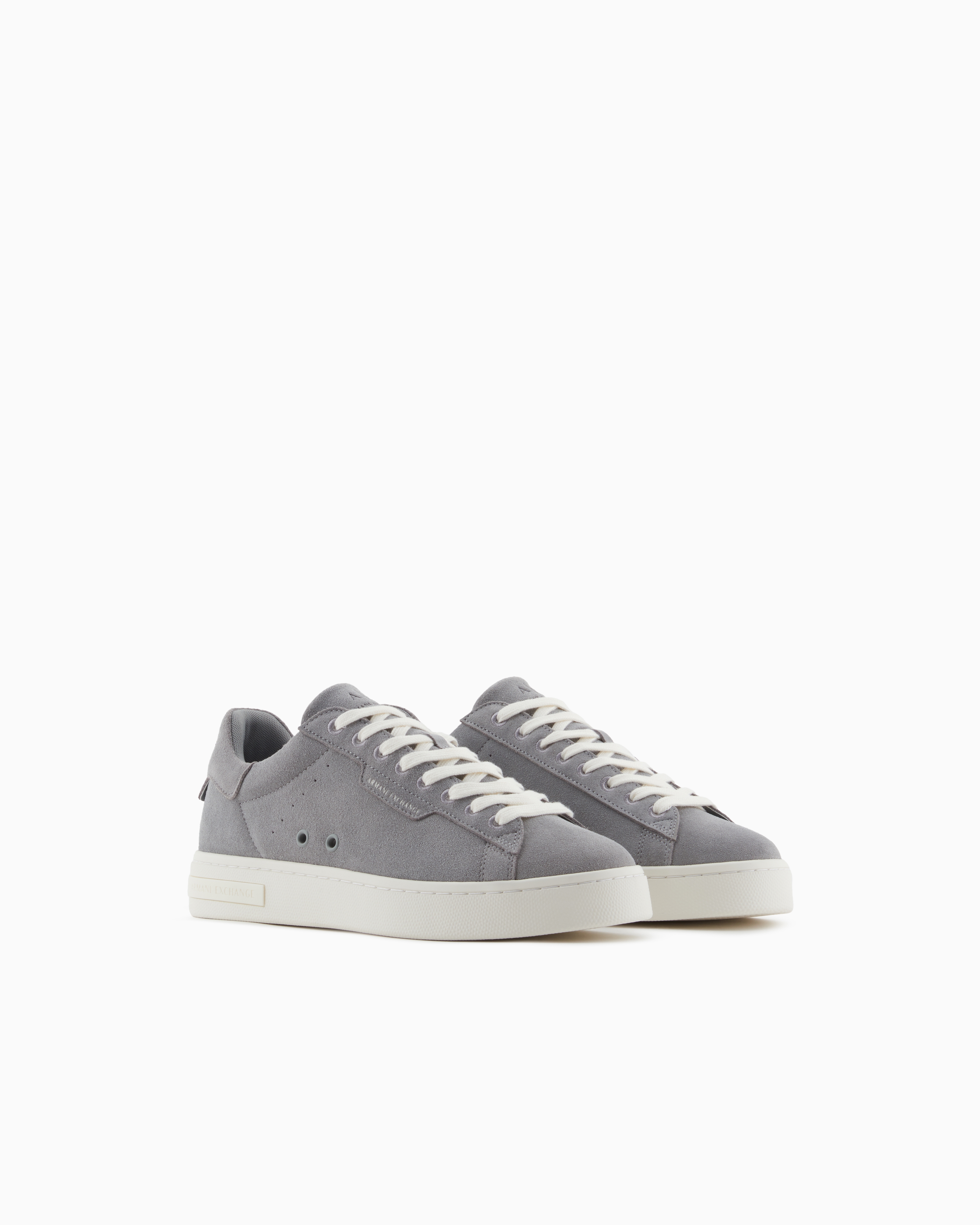 Leather sneakers with logo | Armani Exchange