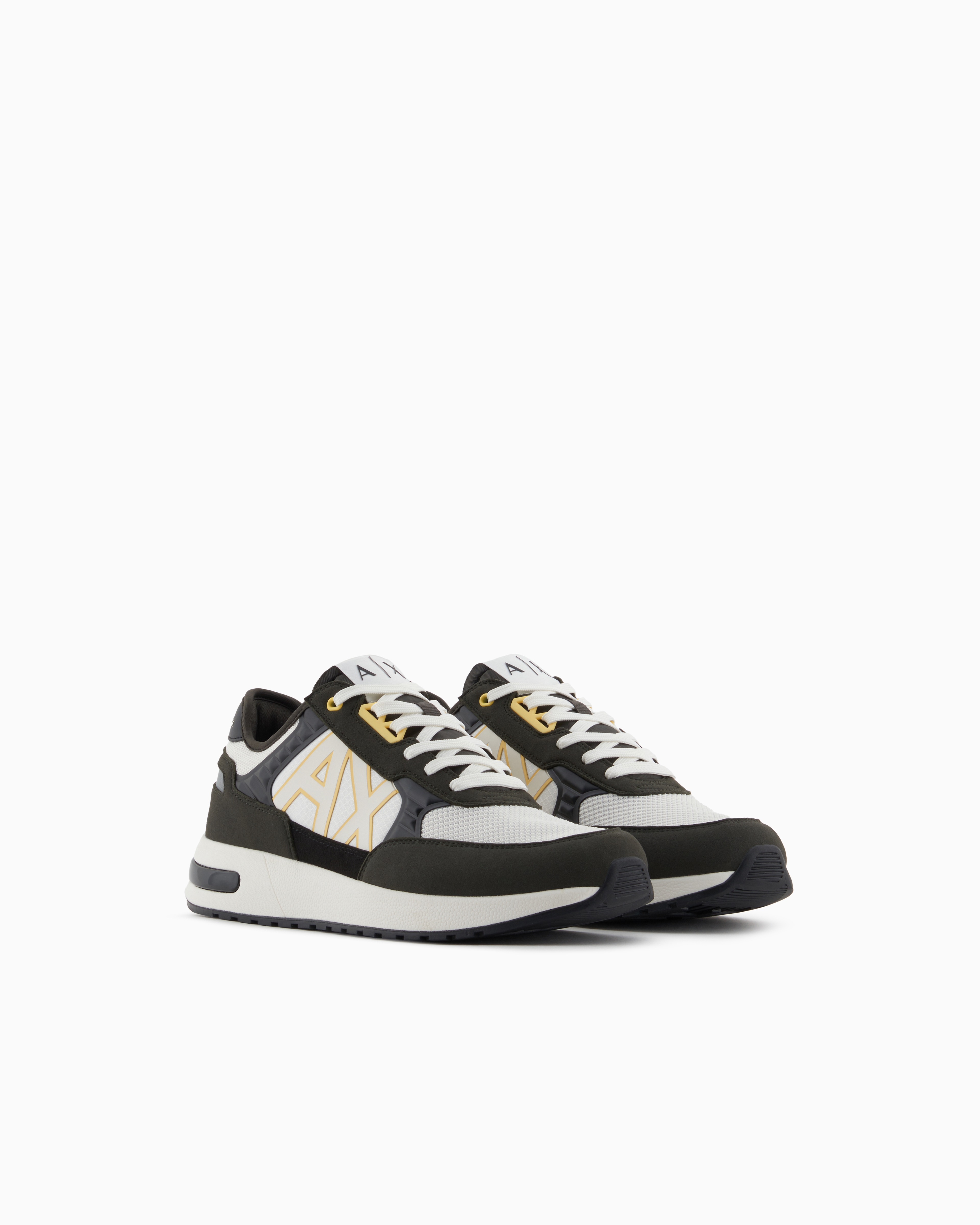 Armani Exchange - Sneakers with high sole and logo, Man, Size: