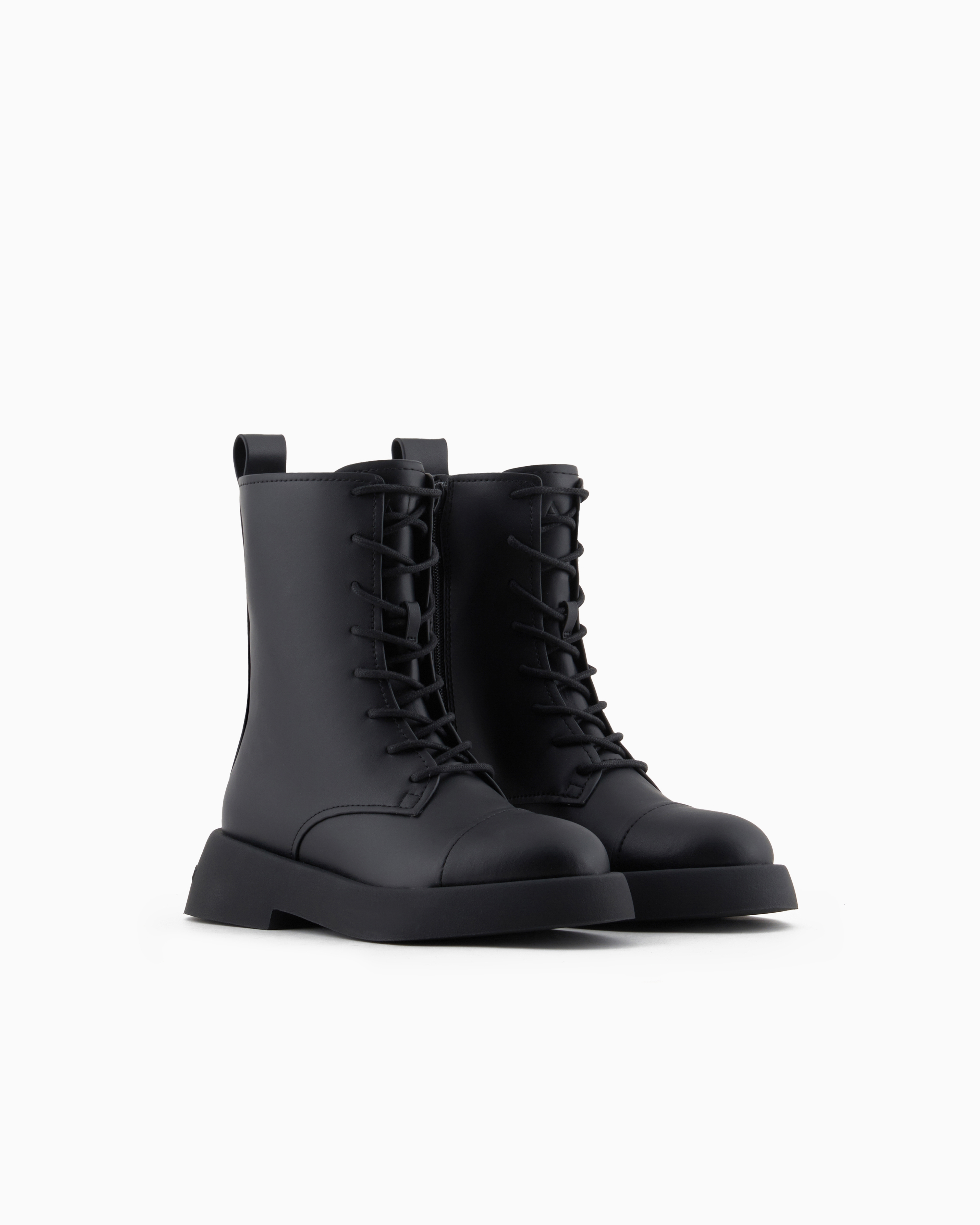 Armani Exchange -  Leather Amphibians, Woman, Black, Size: