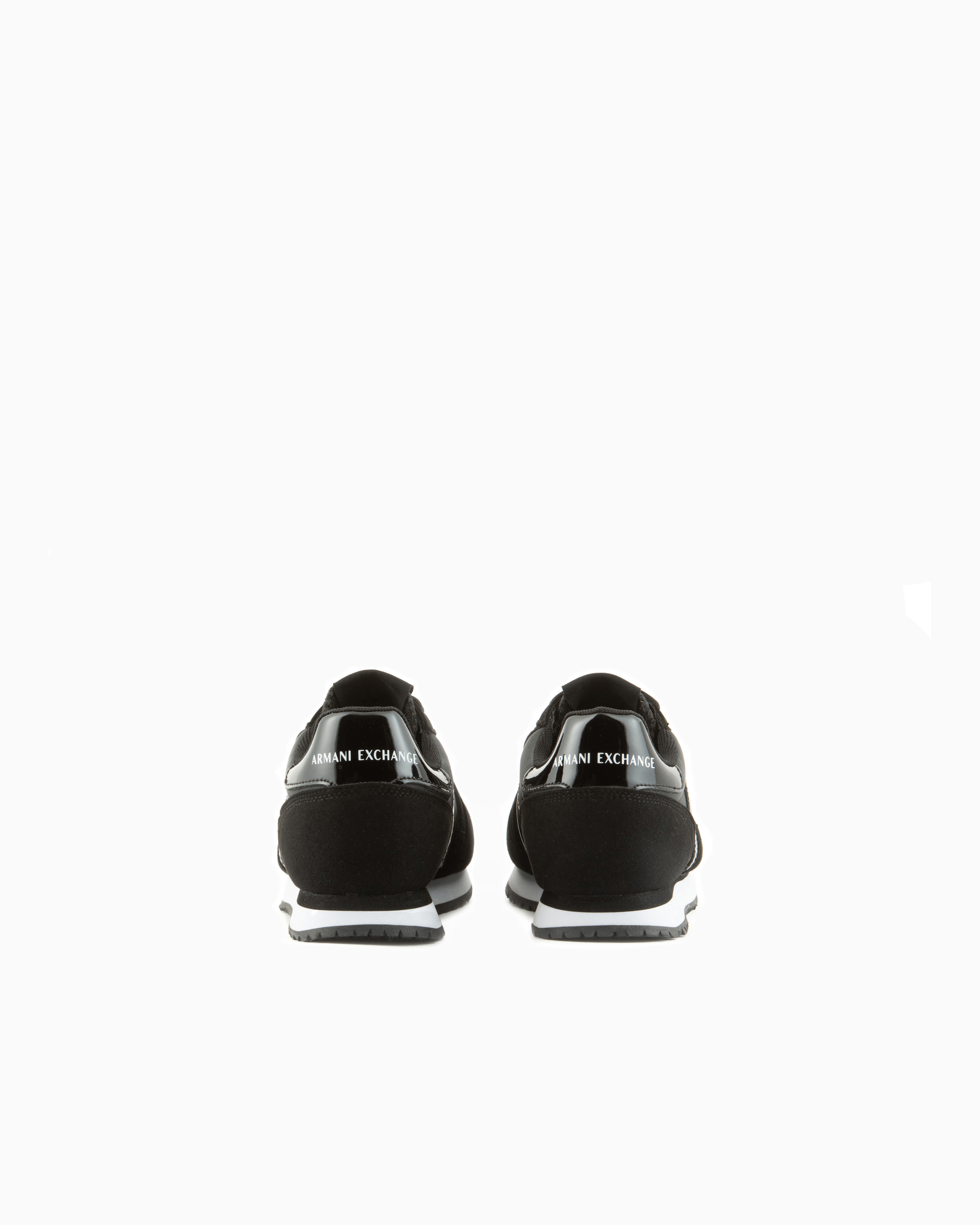 【ARMANI EXCHANGE】 ロゴ スニーカー※送関込 Microfiber sneakers with logo | Armani Exchange