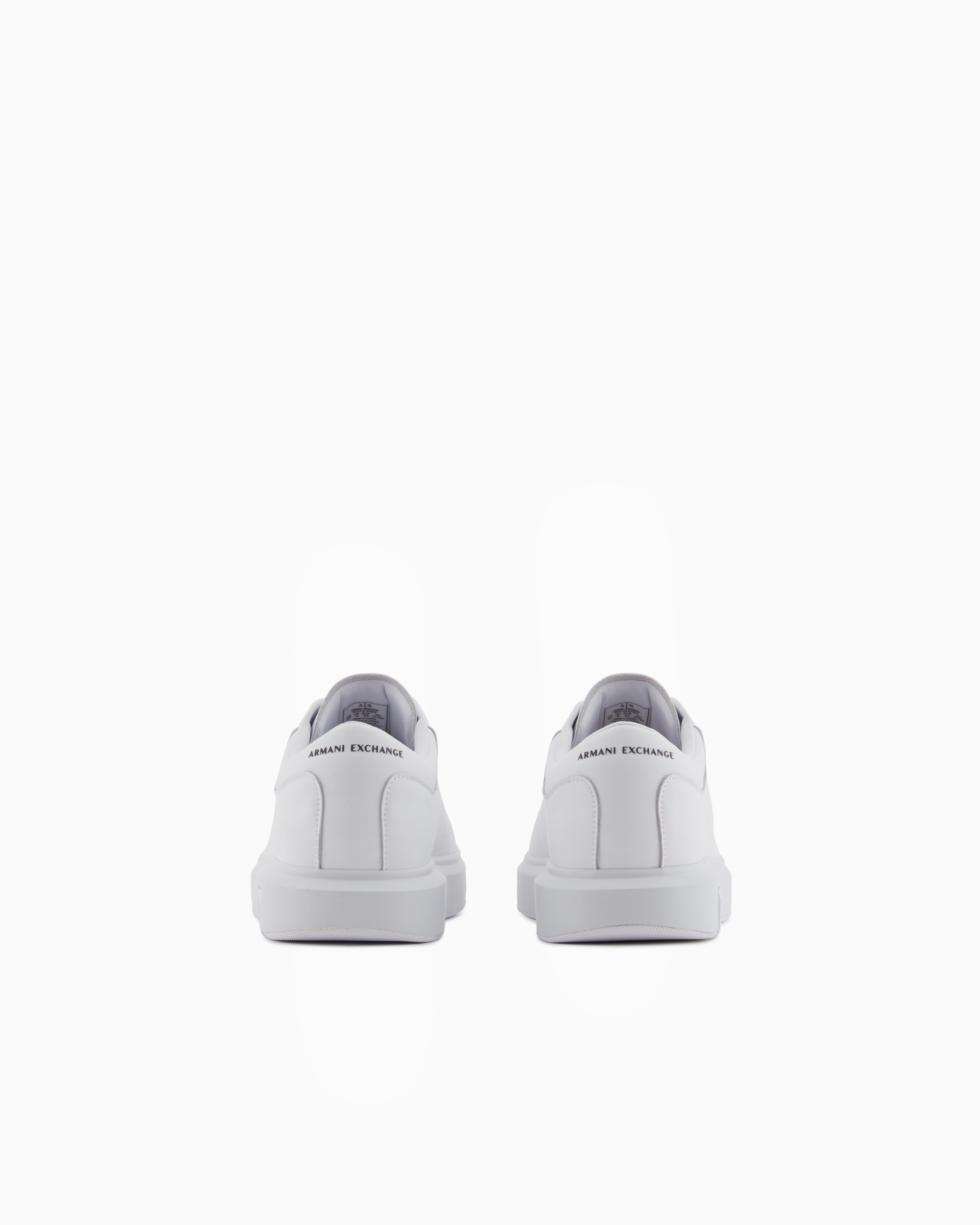 Armani Exchange - Leather sneakers, Man, White, Size: