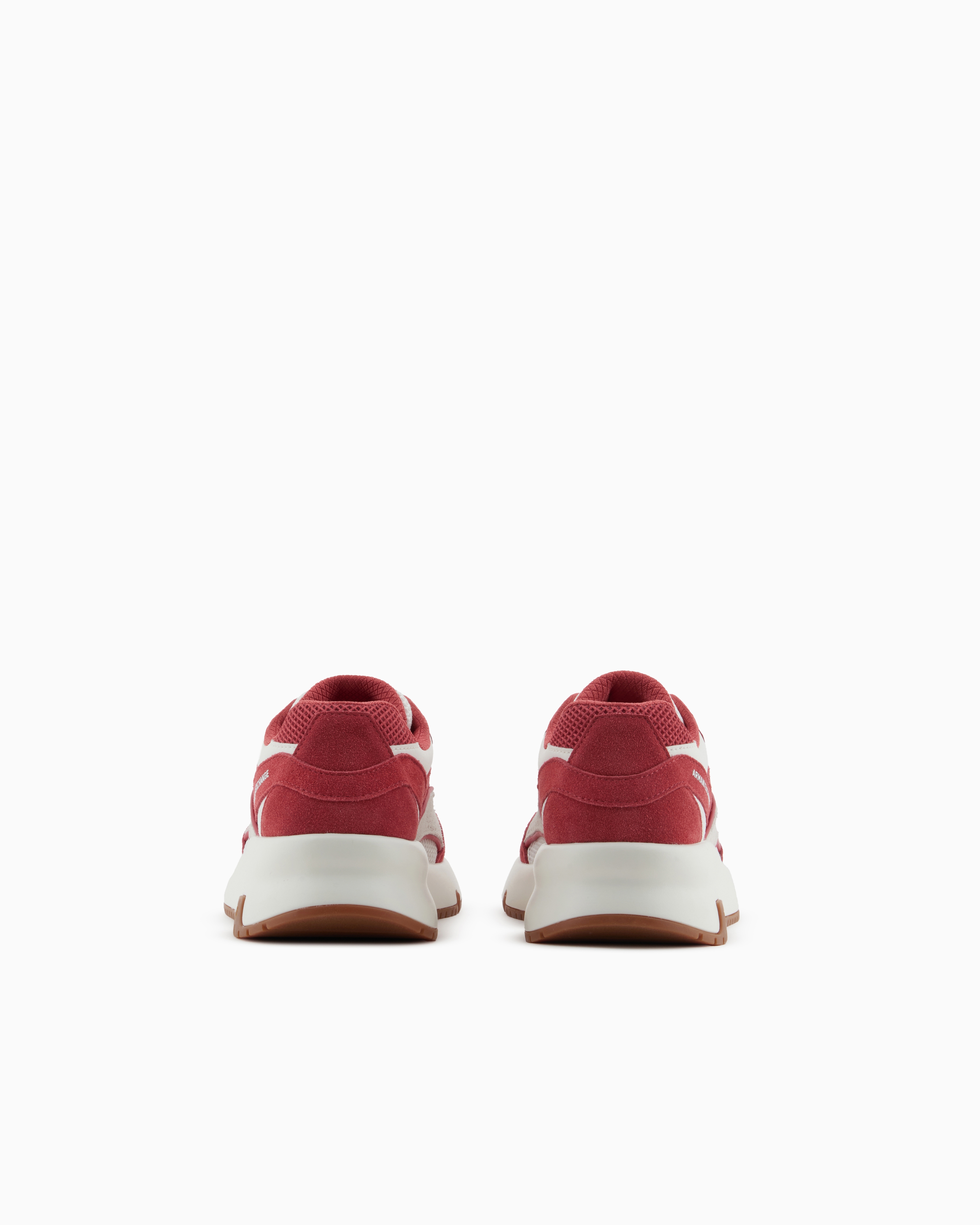 Armani Exchange - Oversized sneakers with contrasting inserts, Man, Red, Size: