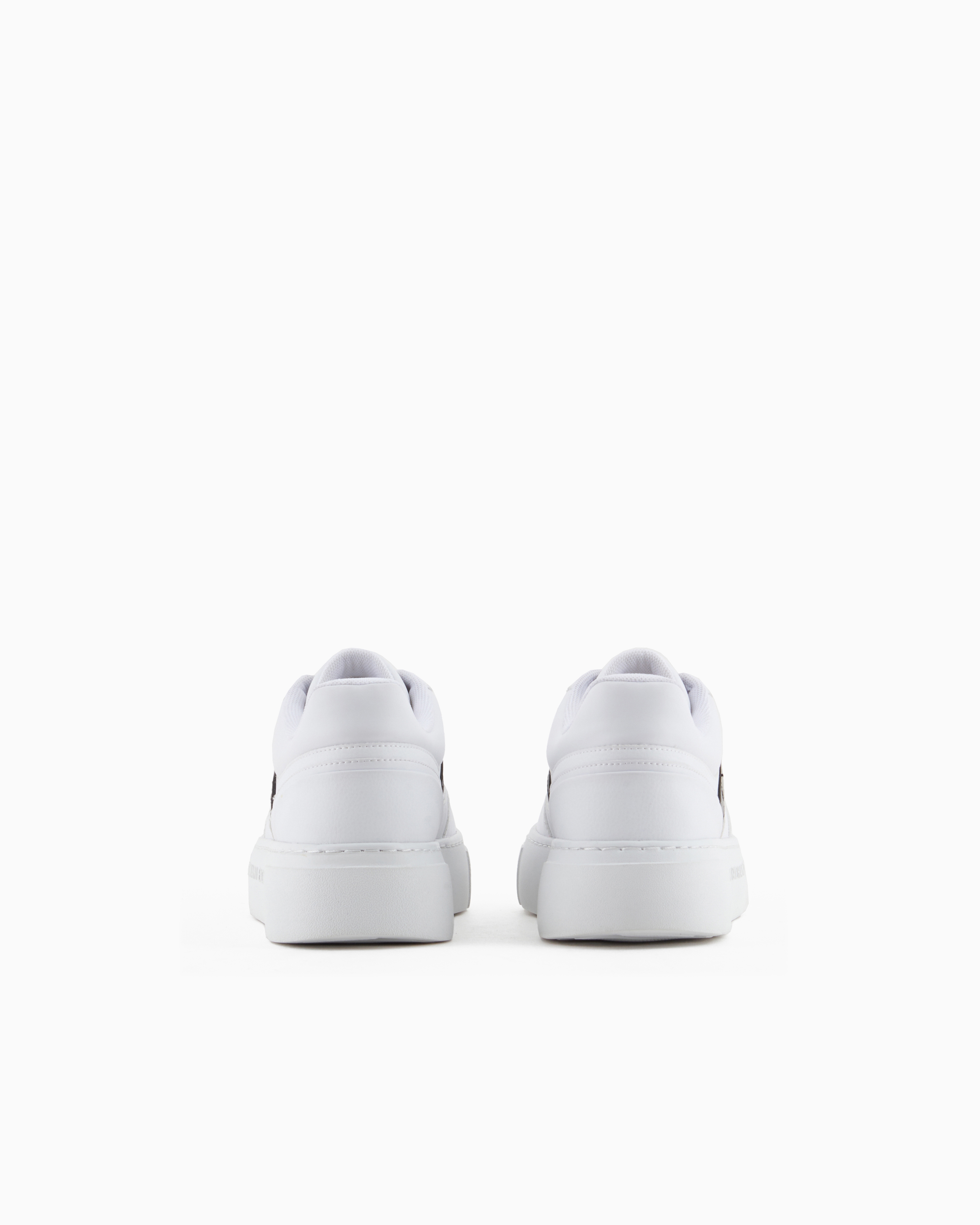 Armani Exchange - Sneakers with contrasting side band, Woman, White, Size: