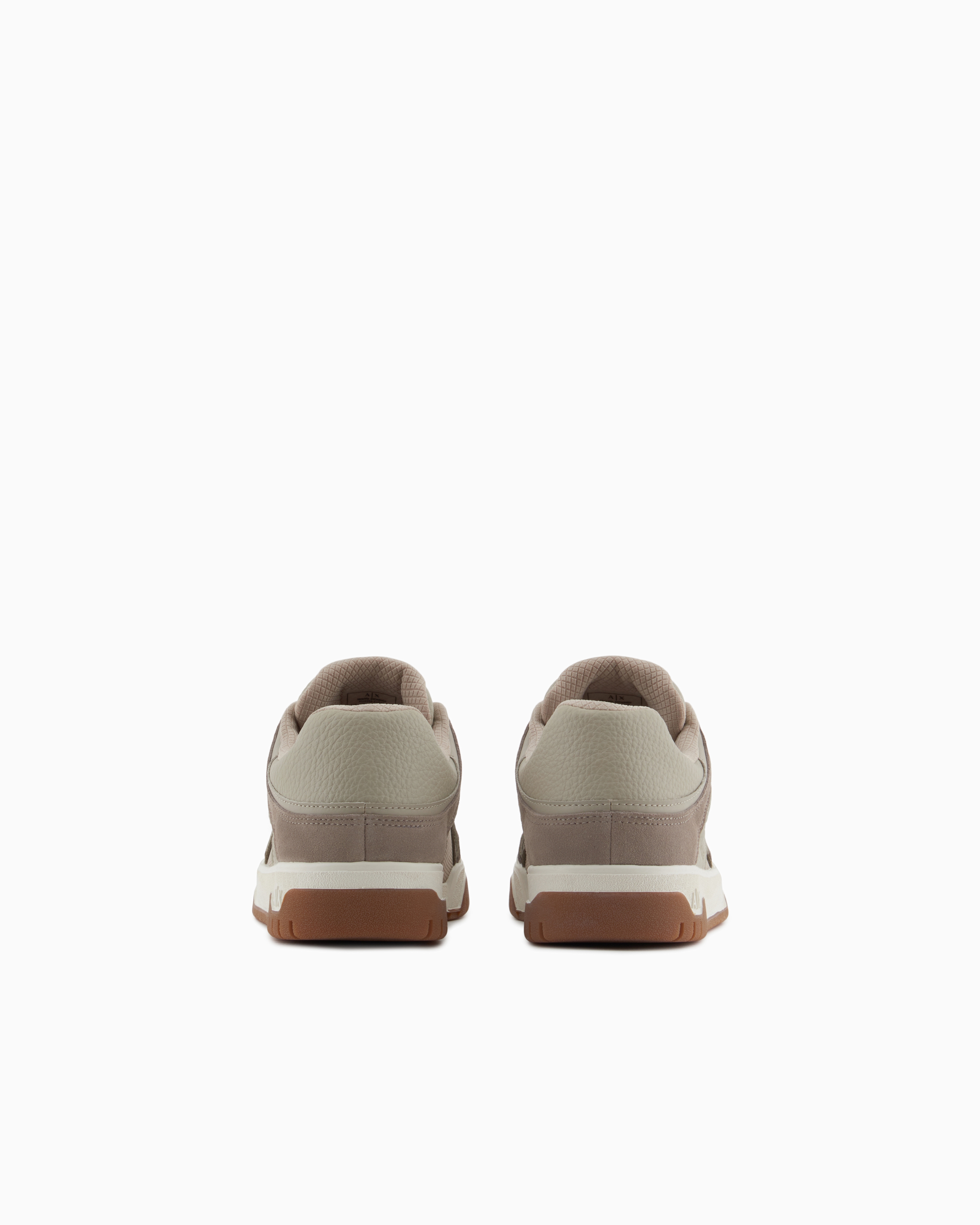 Armani Exchange - Oversized sneakers with contrasting inserts, Man, Brown, Size: