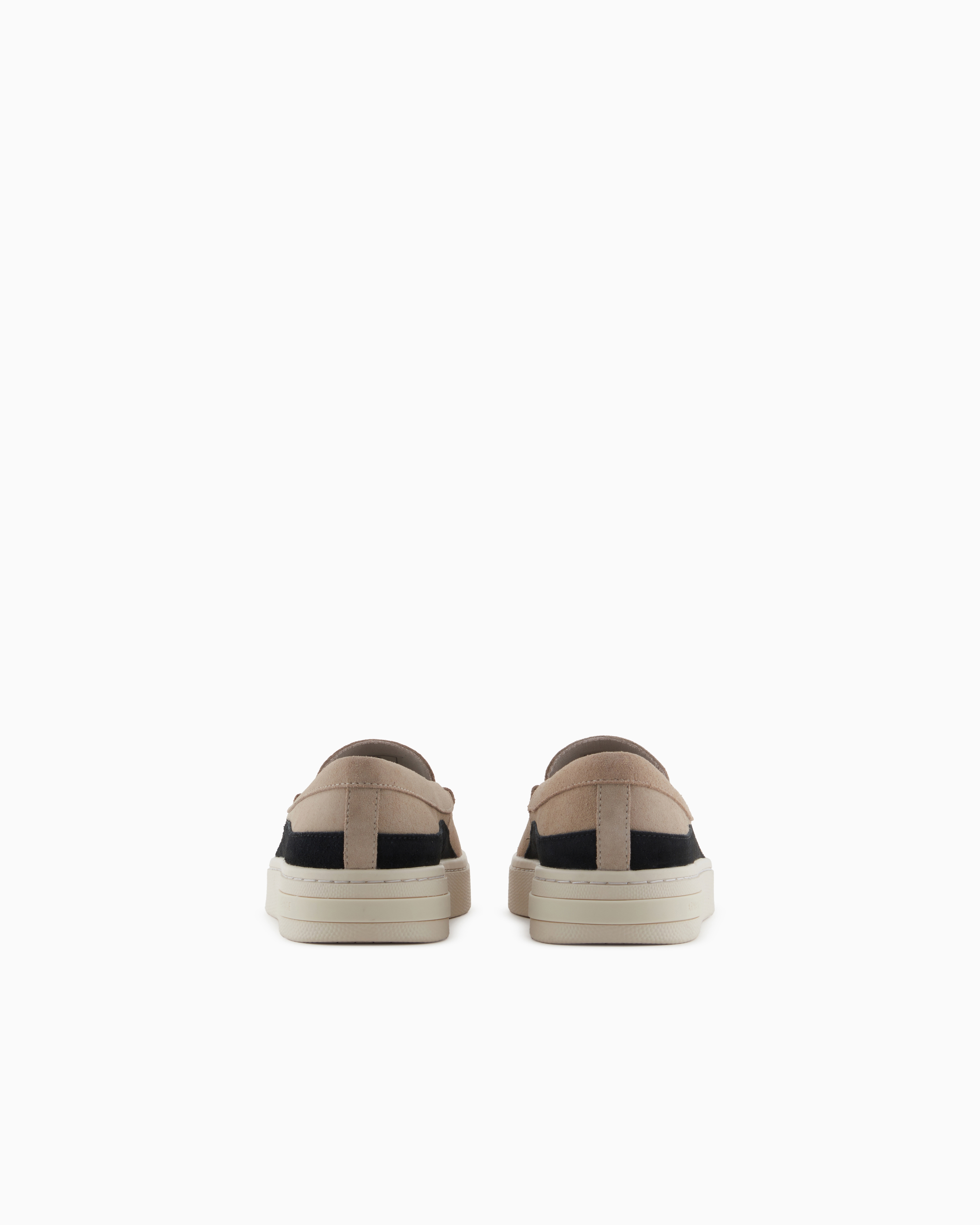 Armani Exchange - Suede Slip On, Man, Brown, Size: