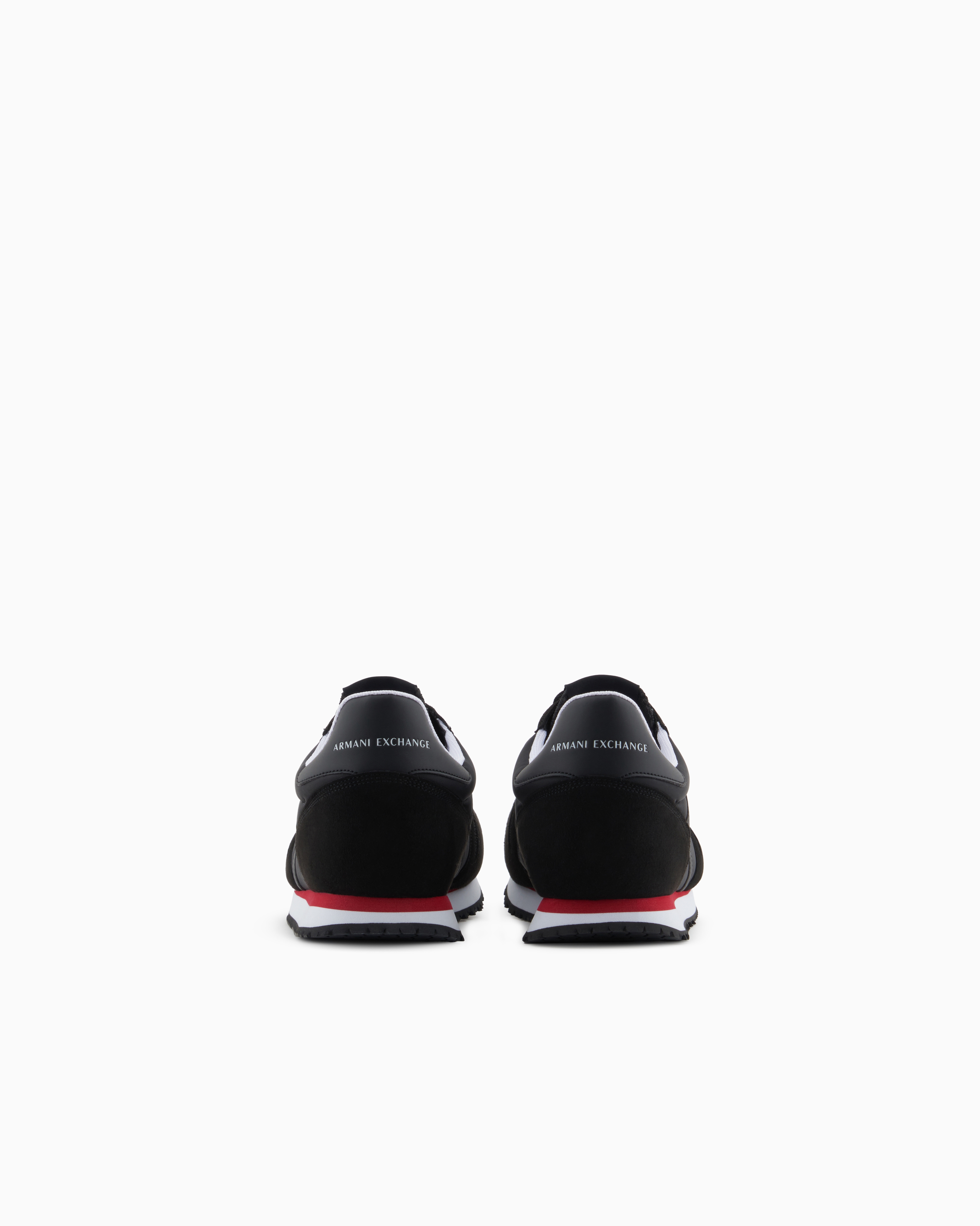Armani Exchange - Sneakers eco-suede, mesh and nylon, Man, Black, Size: