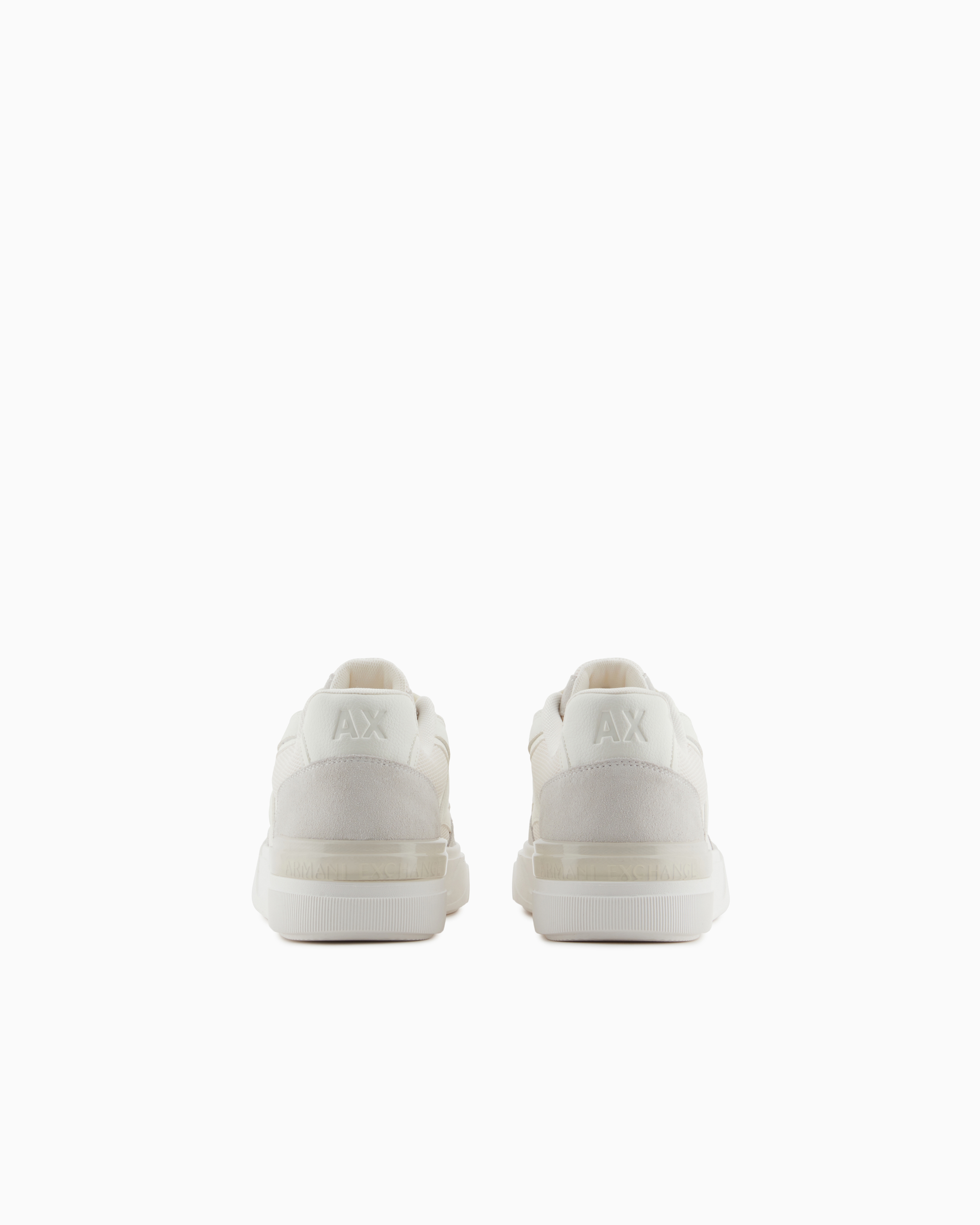 Armani Exchange - Oversized sneakers with contrasting inserts, Man, White, Size: