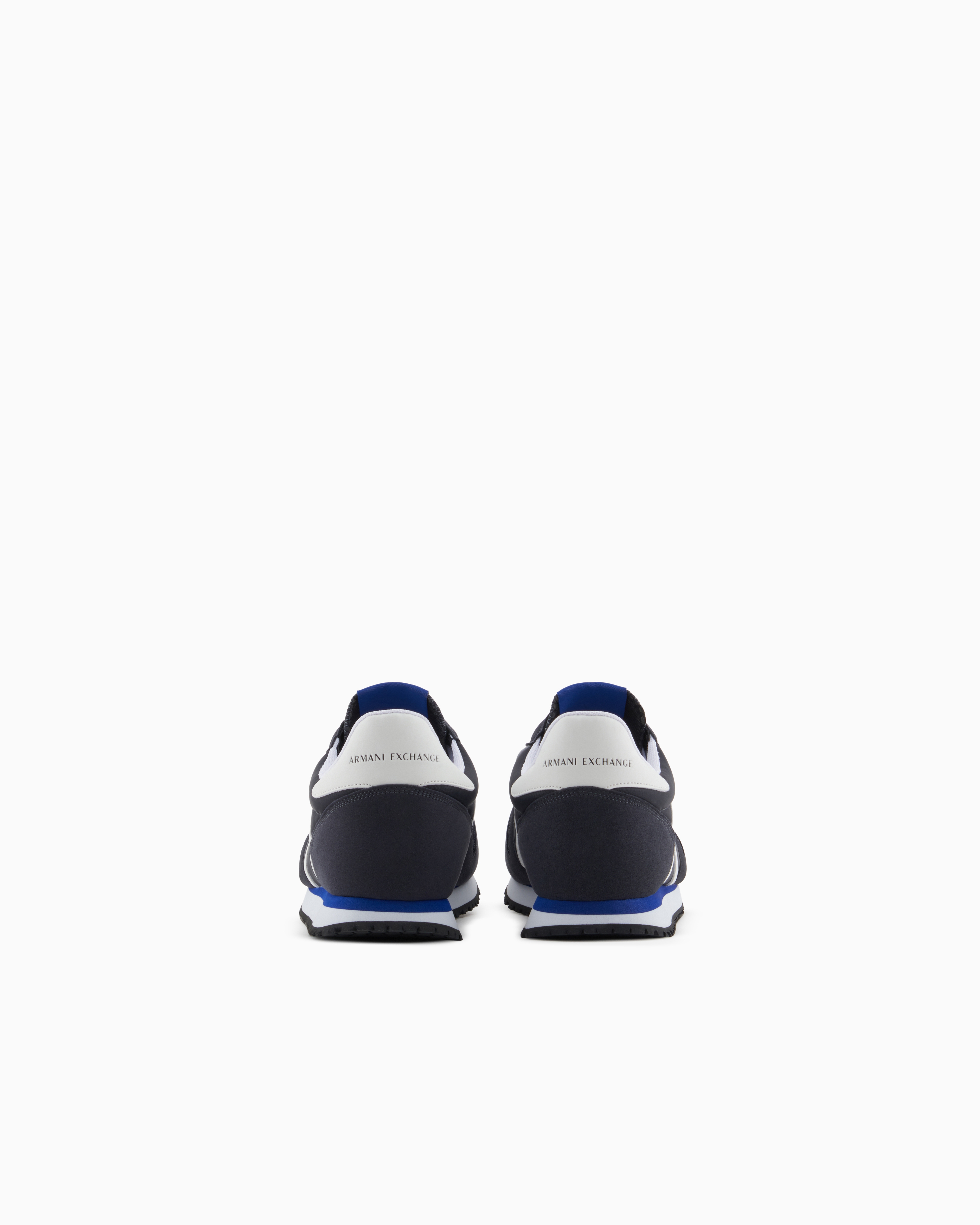 Armani Exchange - Sneakers eco-suede, mesh and nylon, Man, Navy Blue, Size: