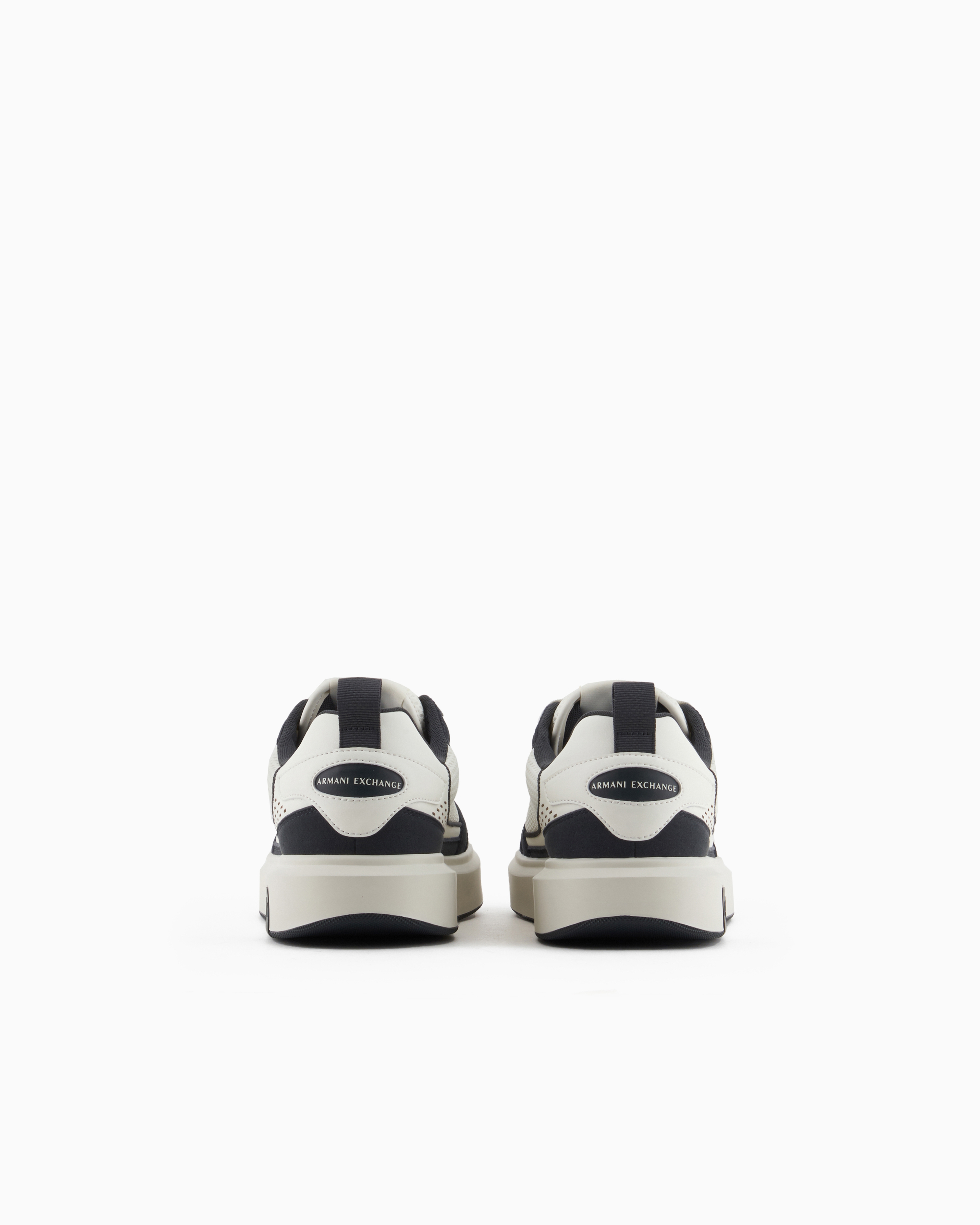 Armani Exchange -  Mesh sneakers with logo on the side, Man, Green, Size: