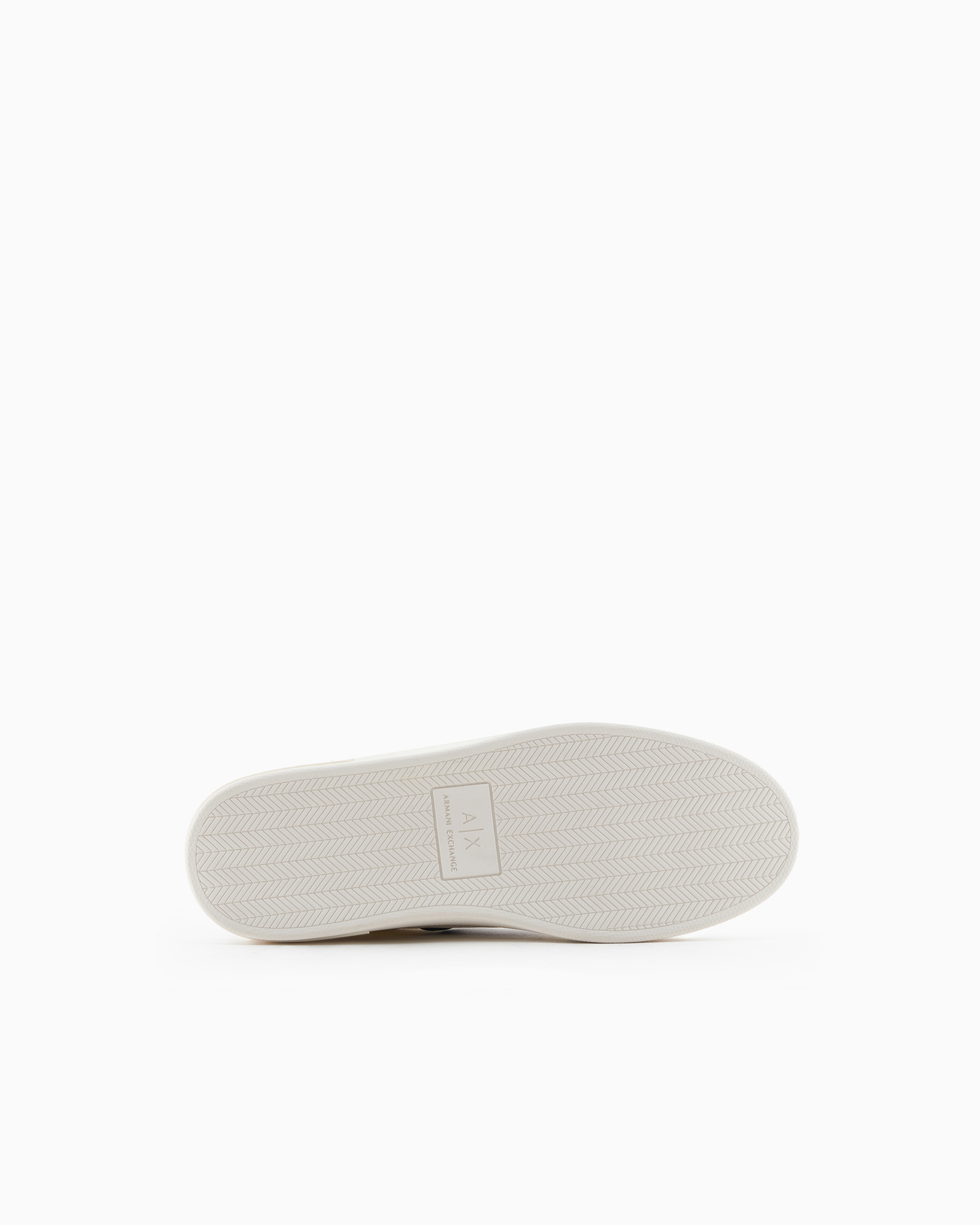 Armani Exchange - Sneakers with contrasting side band, Man, White, Size: 5M